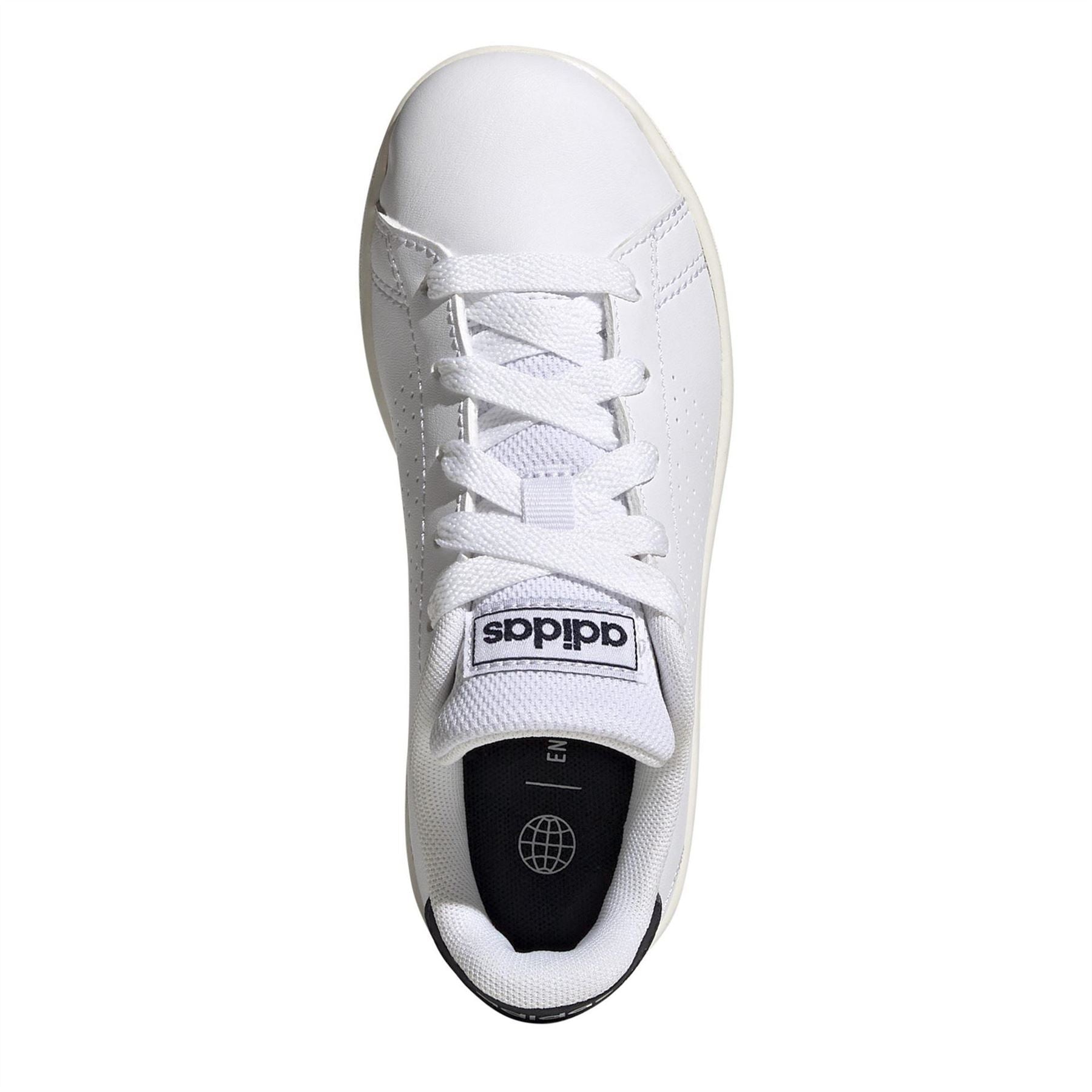 adidas Advantage K Lace Up Low Top Sneakers