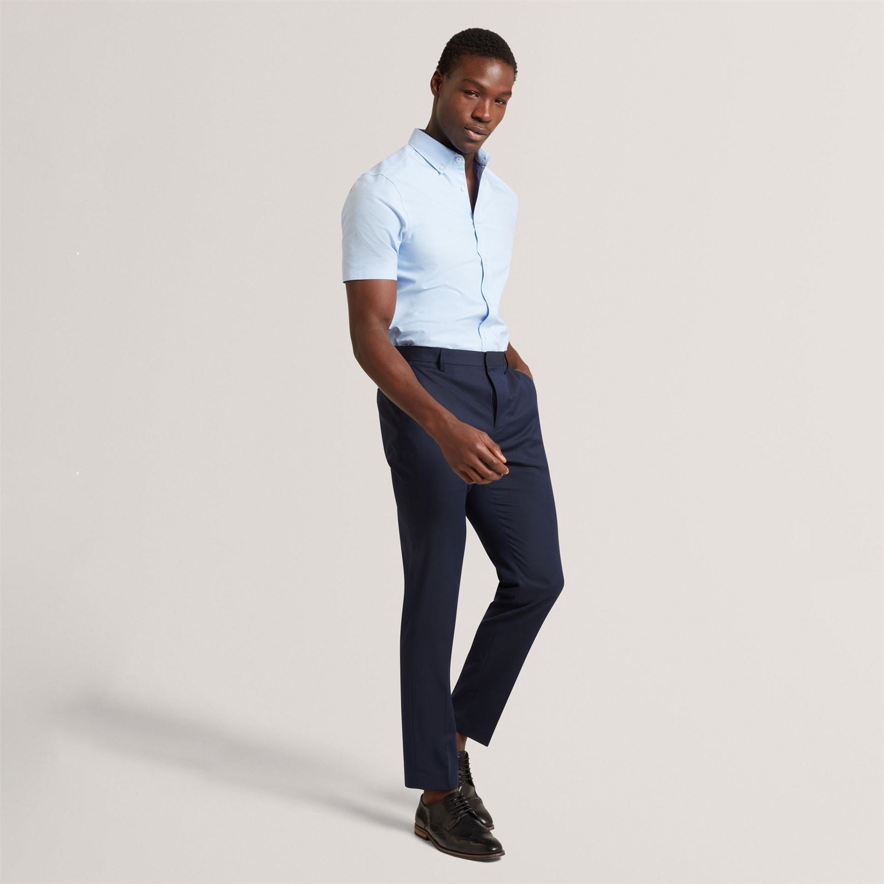 Ted Baker Baker Ss Reg Fit Oxford Shirt