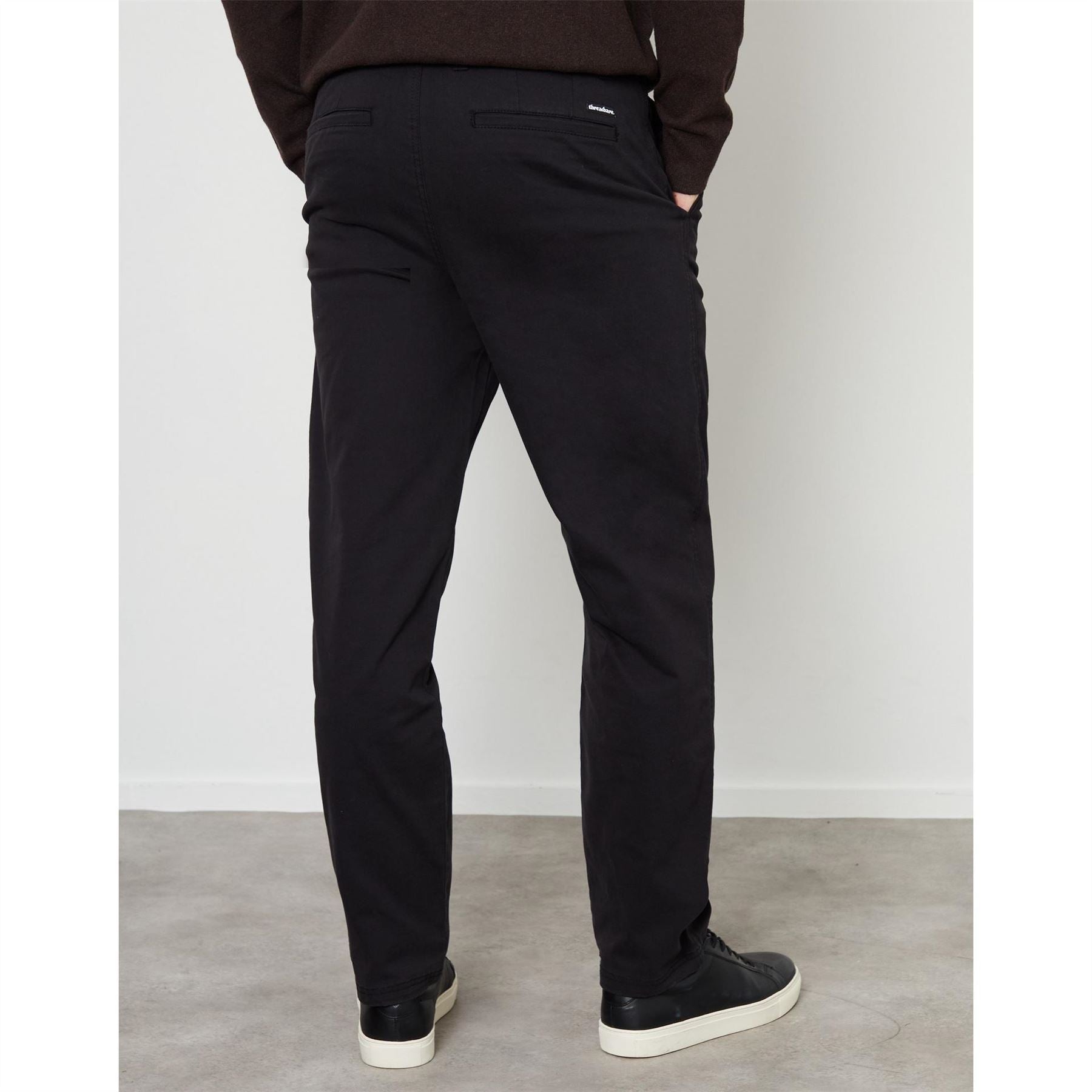 Threadbare Fog Chino Straight Solid Patterned