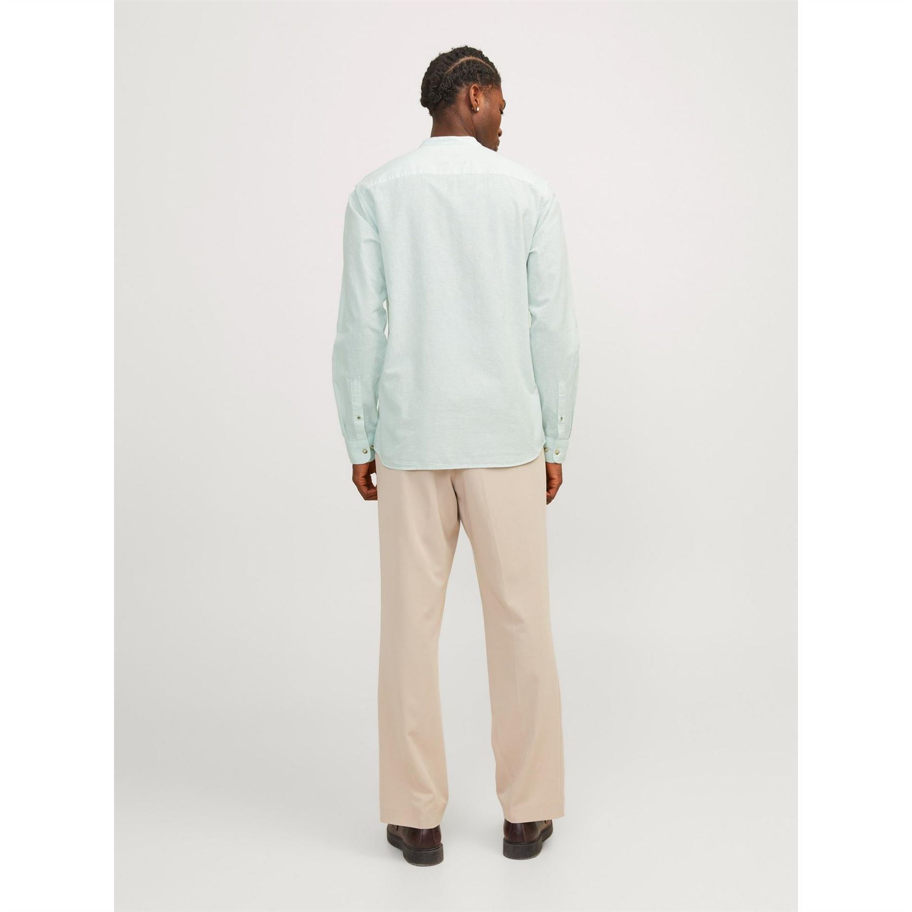 Jack and Jones Long Sleeve Buttoned Linen Shirt
