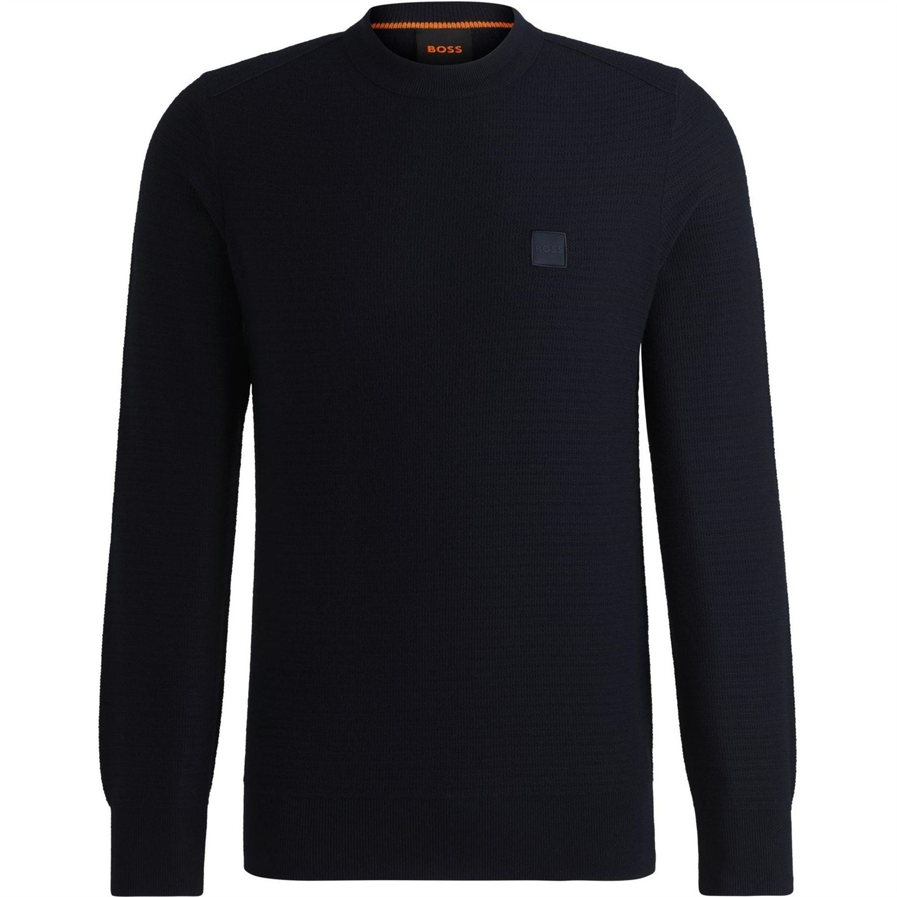 Boss BOSS ORANGE Cotton Cashmere Long Sleeve Crew Neck Jumper (Anion)