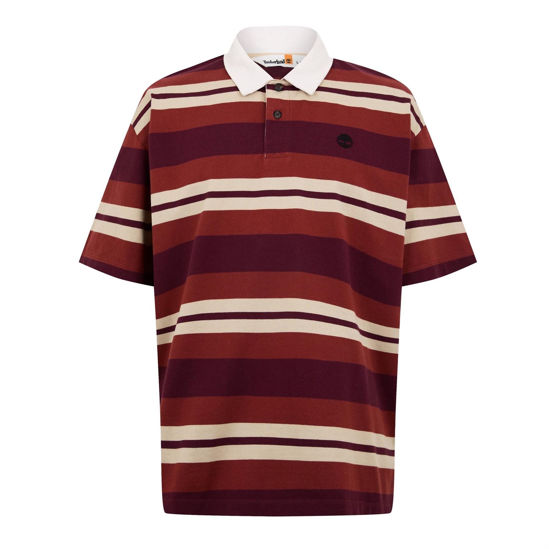 Timberland Striped Short Sleeve Rugby Polo Shirt