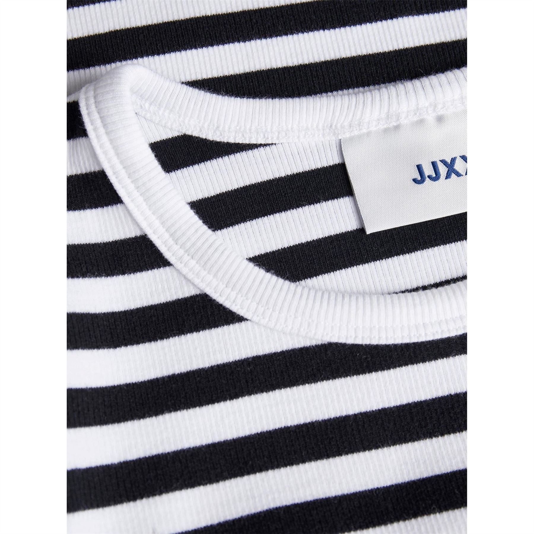 JJXX Feline Long Sleeve Striped Crop Top