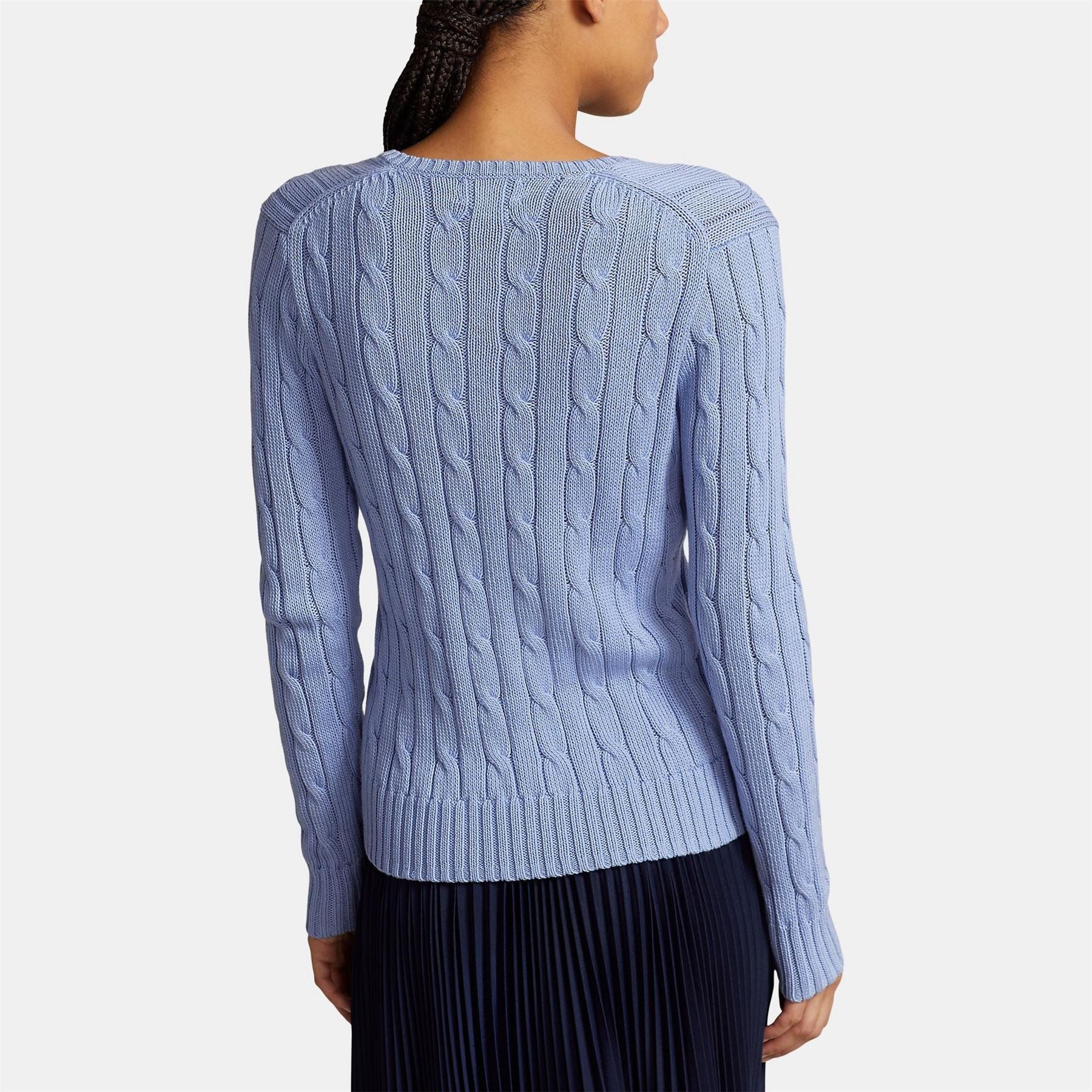 Polo Ralph Lauren Cable Knit V Neck Jumper
