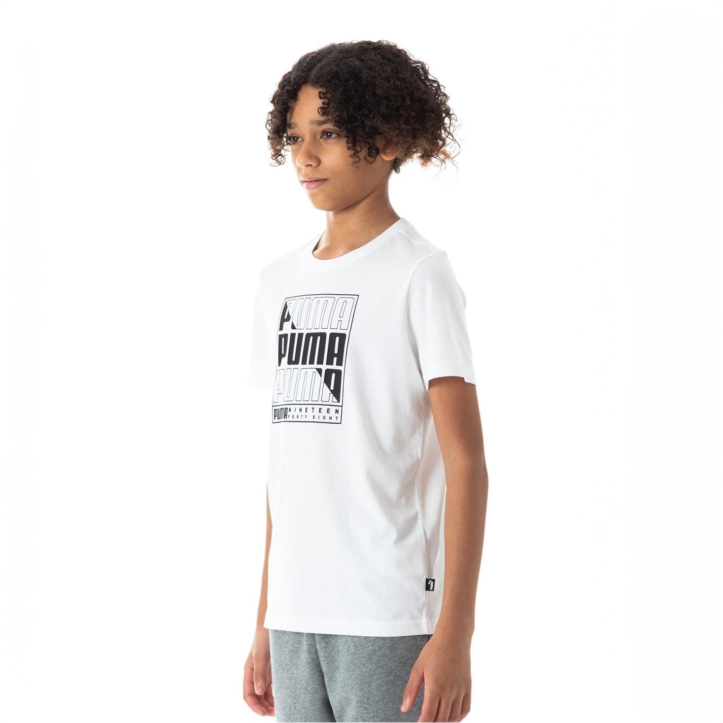 Puma Camo Logo Text Graphic Regular Fit T-Shirt