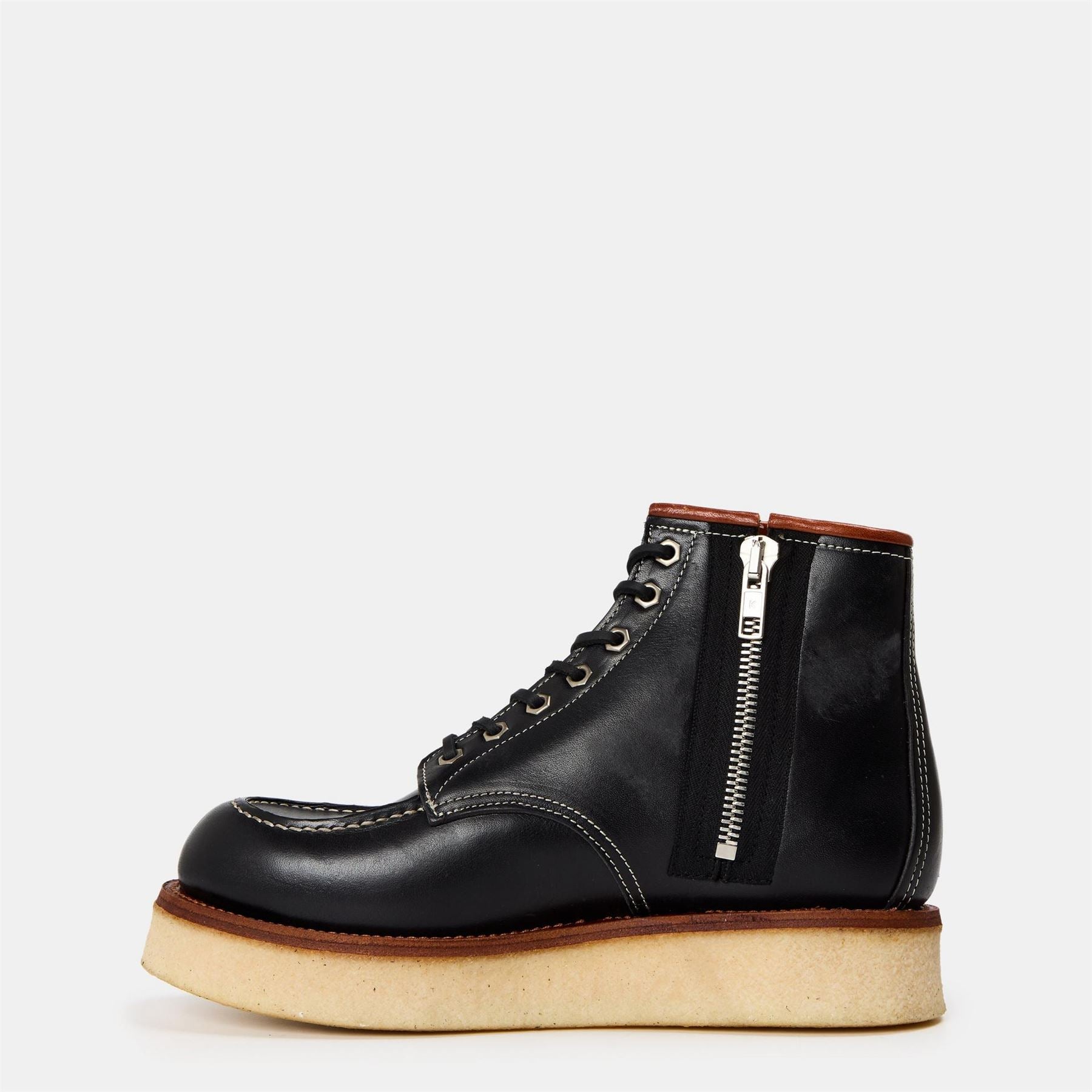 Kenzo Zipped Lace Plush Ankle Boot