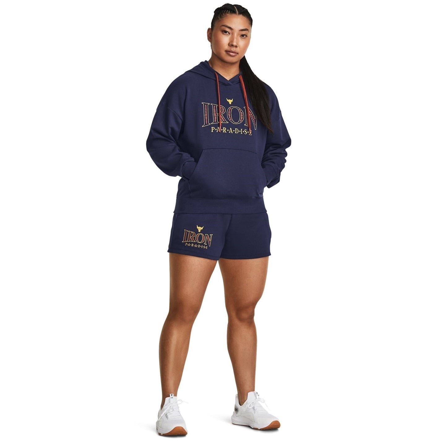 Under Armour Project Rock Hooded Long Sleeve Sweatshirt