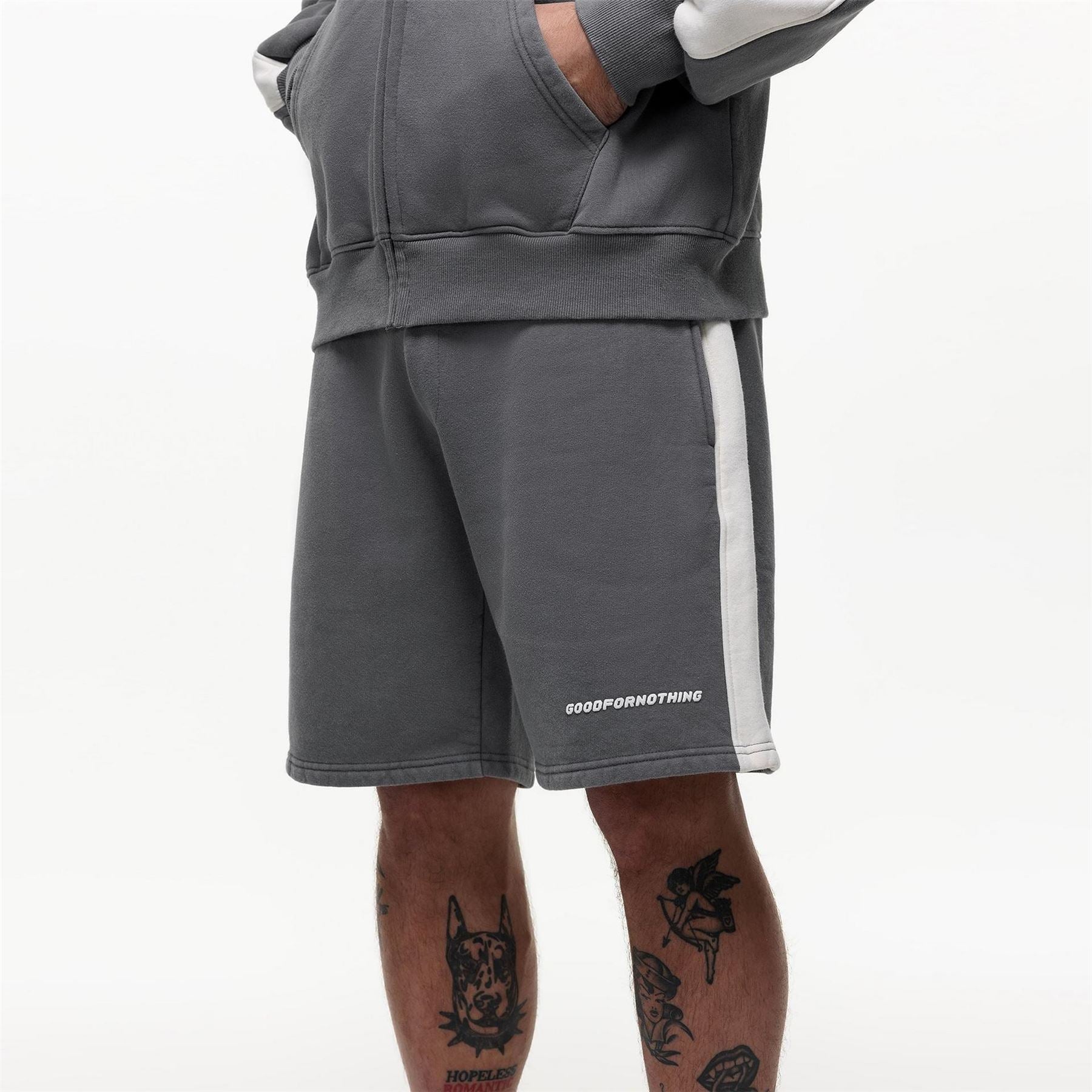 Good For Nothing Track Sweatshorts Grey