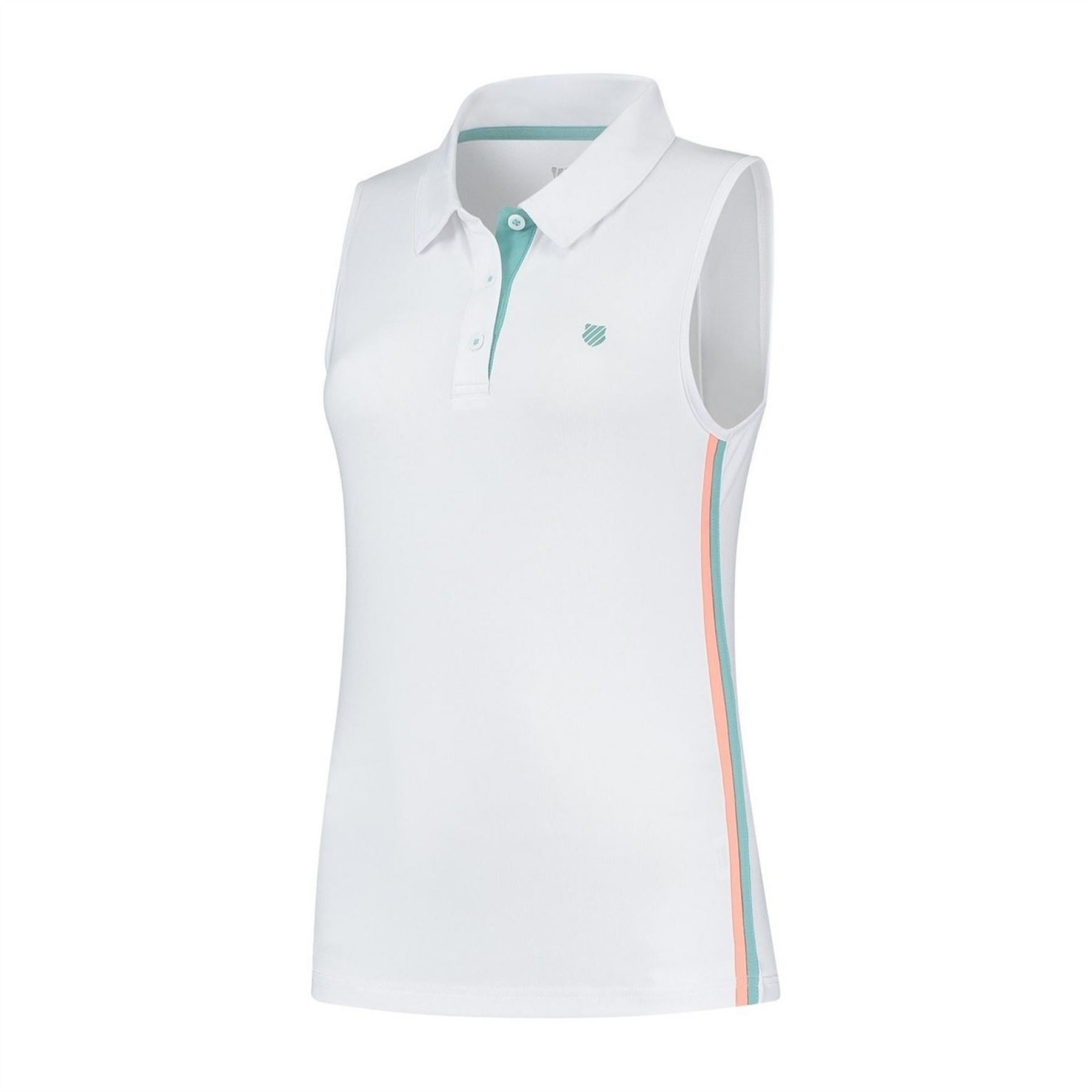 K Swiss Womens Swiss Sleeveless Performance Polo Shirt