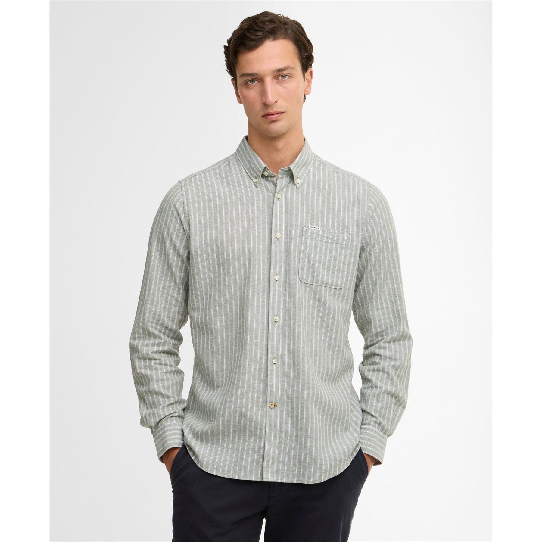 Barbour Nelson Striped Long Sleeved Tailored Shirt