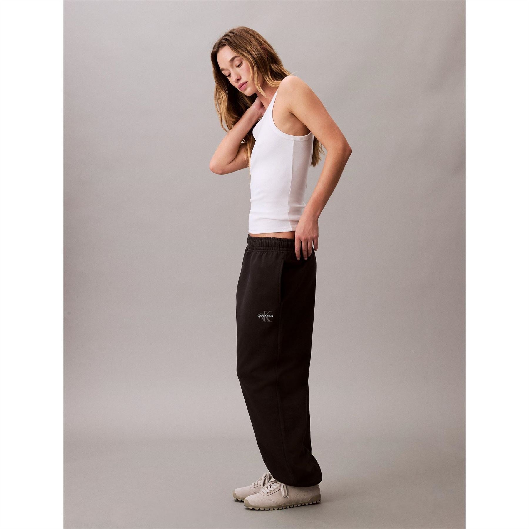 Calvin Klein Jeans Ckj Mono Closed Hem Fleece Joggers