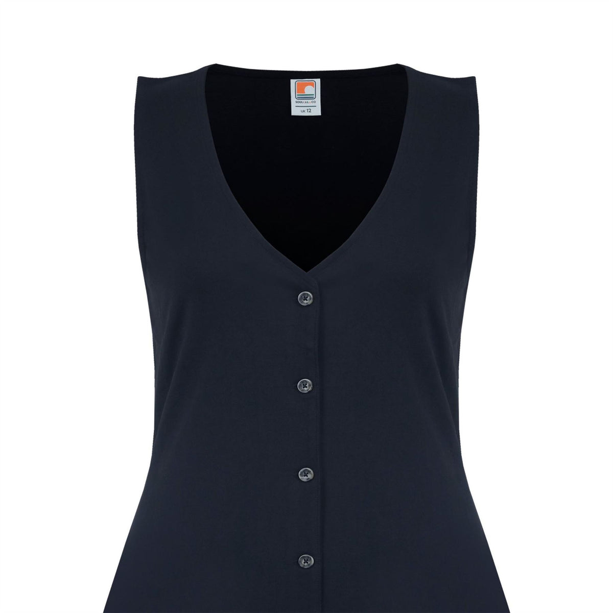 SoulCal V-Neck Midi A-Line Dress