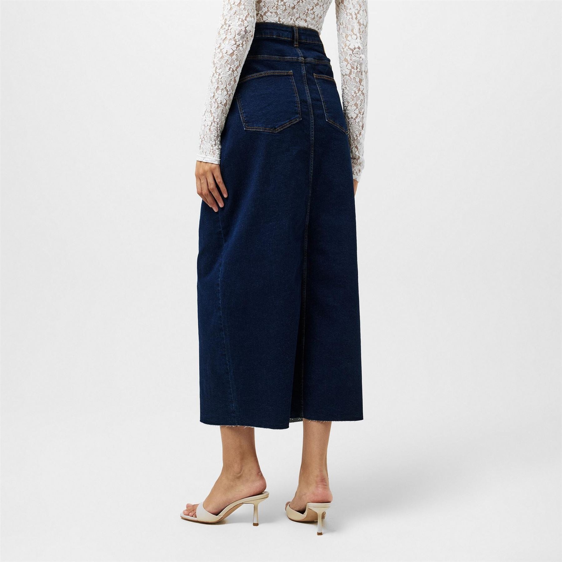 Pieces Skirt Fem Wov Midi Pencil Skirt