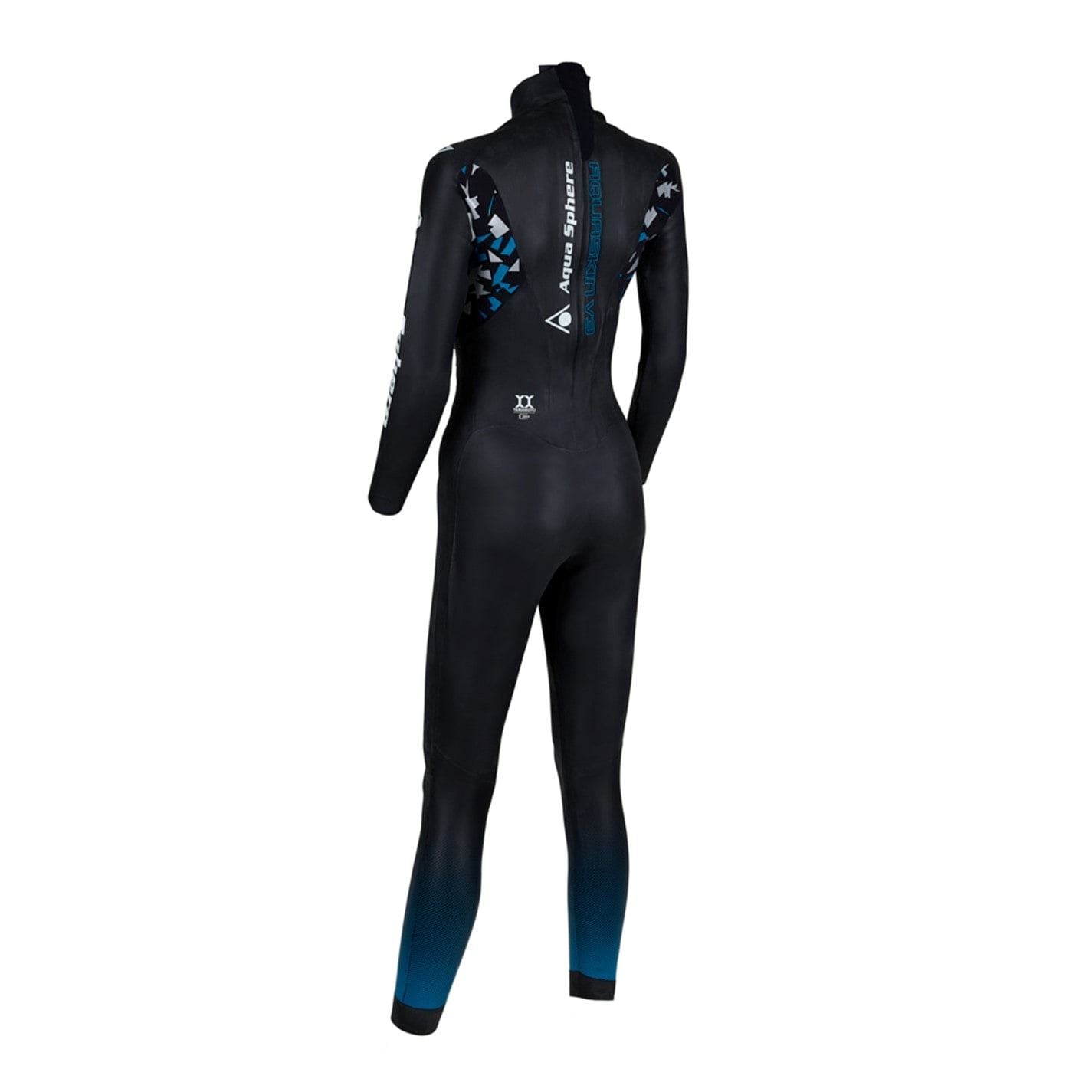 Aquasphere Aquaskin Color Block Zipper Swimsuit