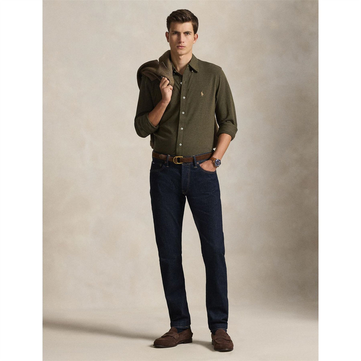 Polo Ralph Lauren Slim Fit Button Down Plain Shirt