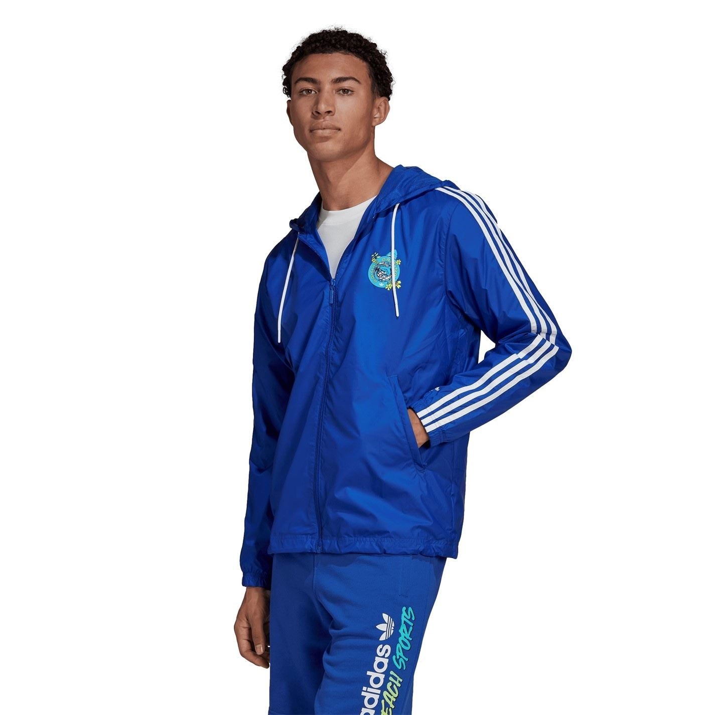 adidas Originals Hooded Windbreaker Regular Fit Jacket