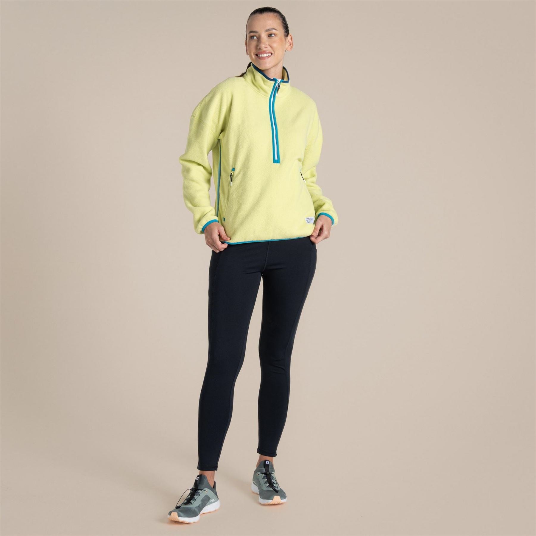Craghoppers Zipped Pocket Funnel Neck Long Sleeve Sweatshirt