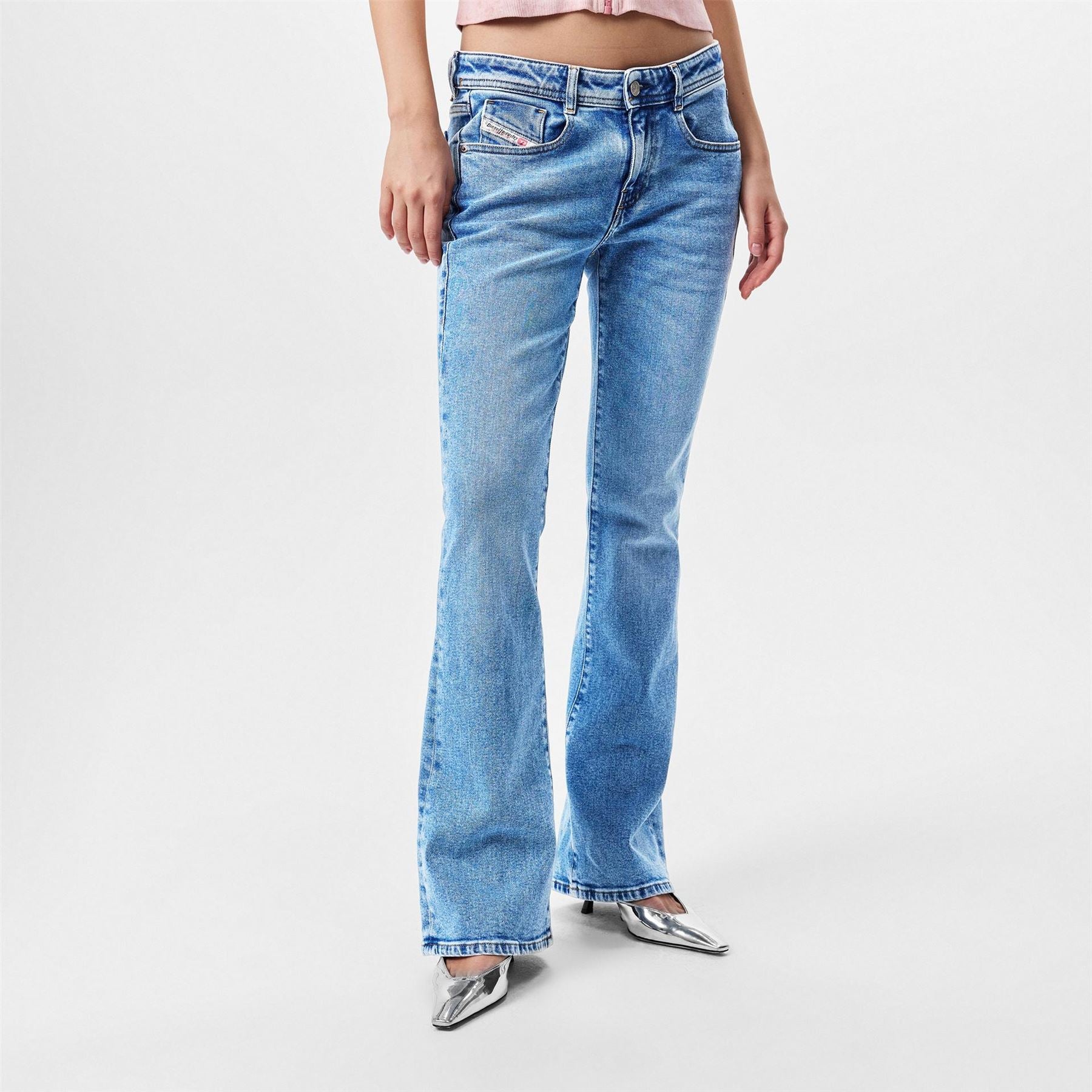 Diesel 1969 Eby Wide Leg Regular Fit Jeans