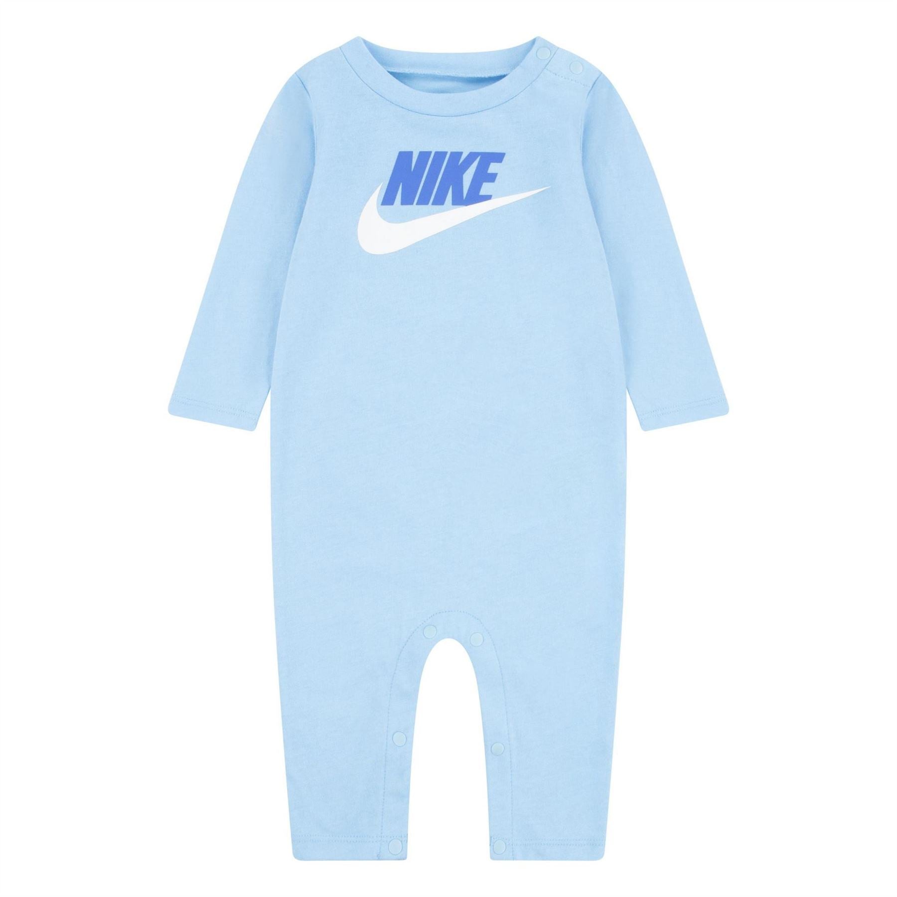Nike Crew Neck Long Sleeve Logo Print Jumpsuit
