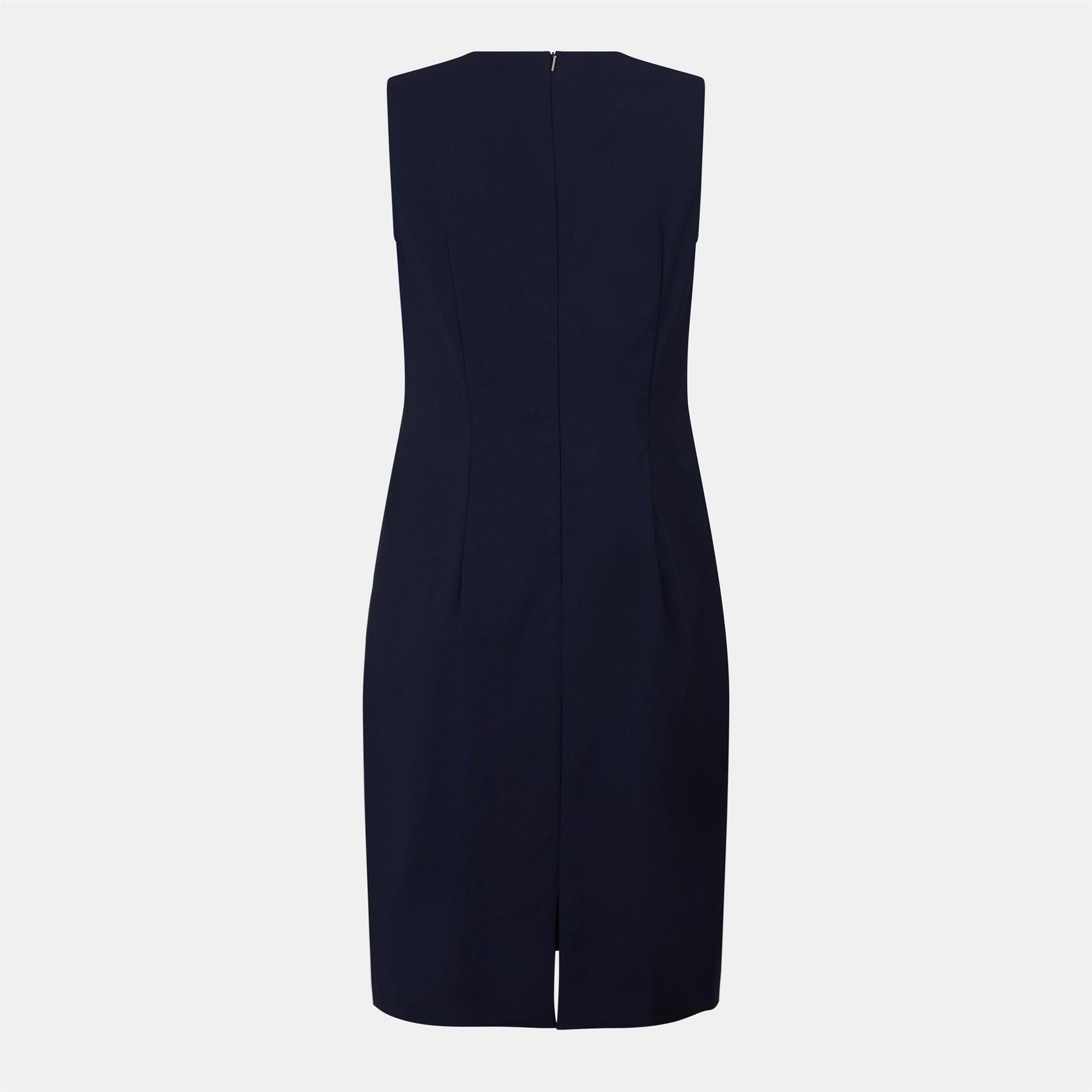 Boss Dirulah Crew Neck Sleeveless Knee Length Dress