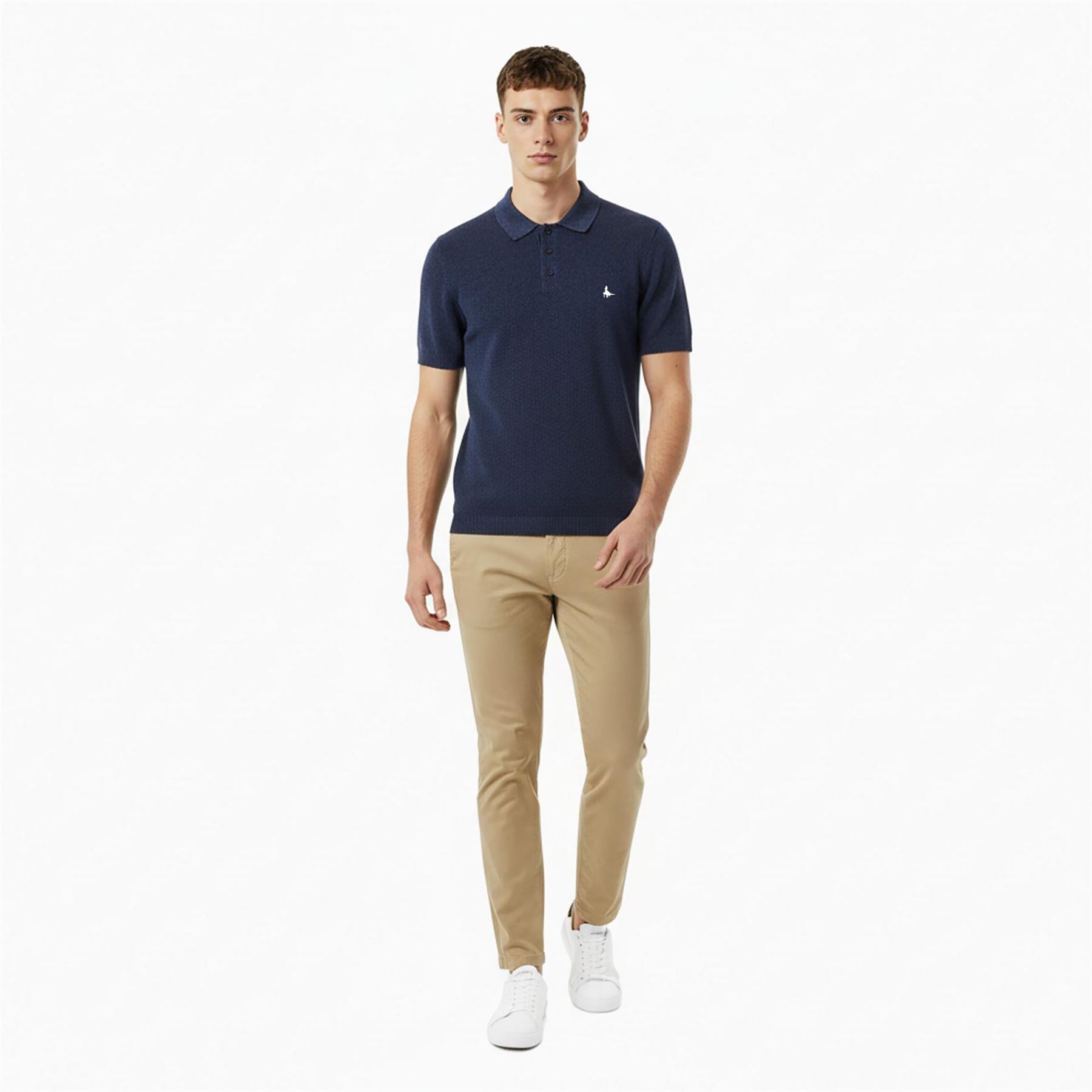 Jack Wills Knitted Short Sleeve Polo Shirt