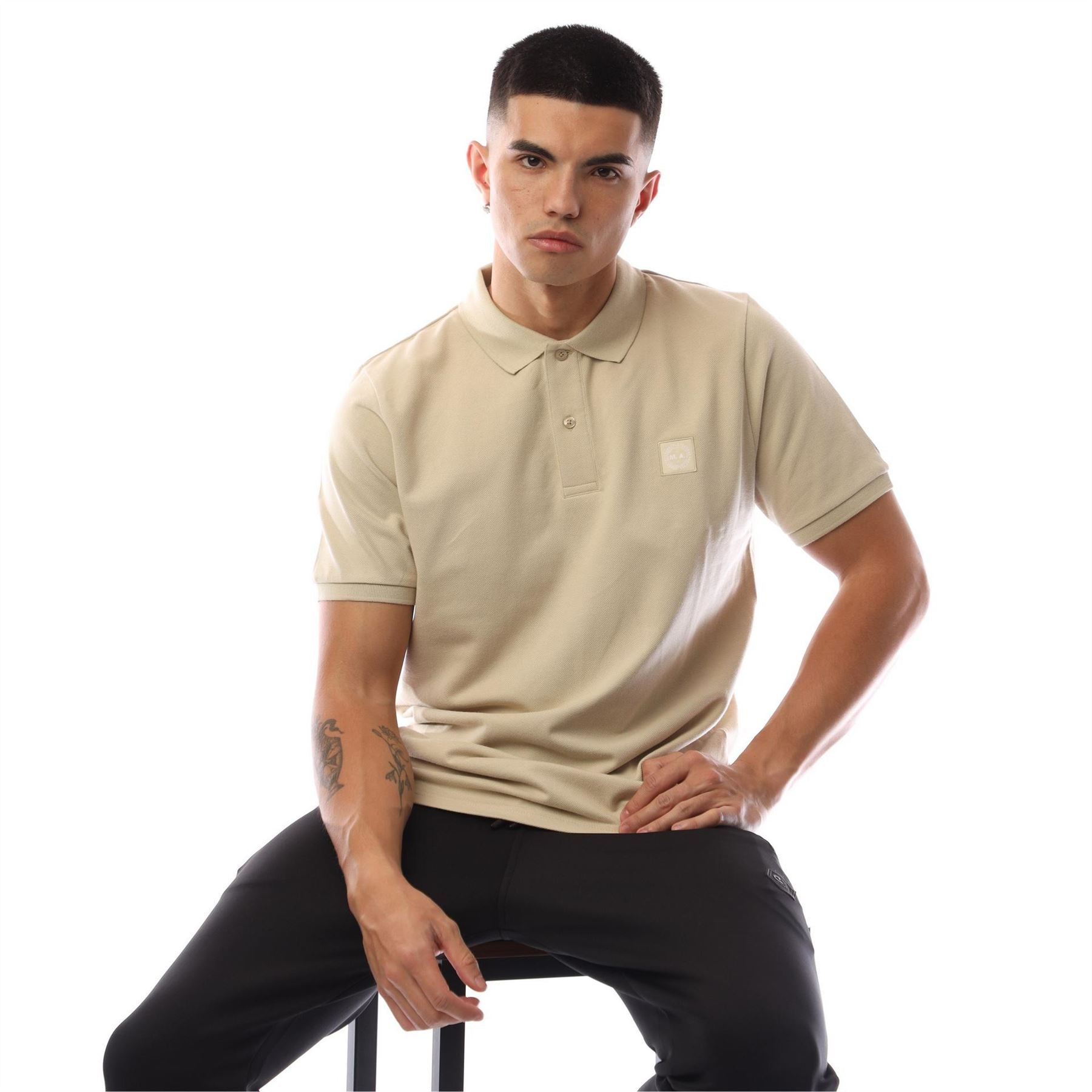 Marshall Artist Siren Collared Neck Short Sleeve Polo Shirt