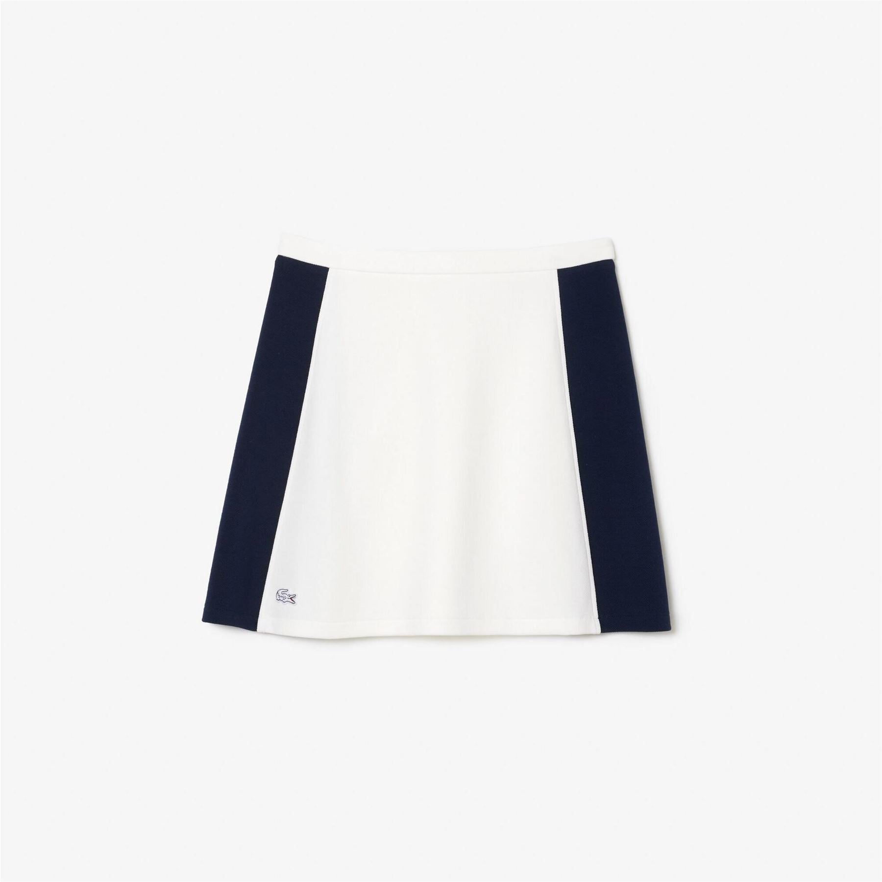 Lacoste Pique Mini A-Line Color Block Skirt