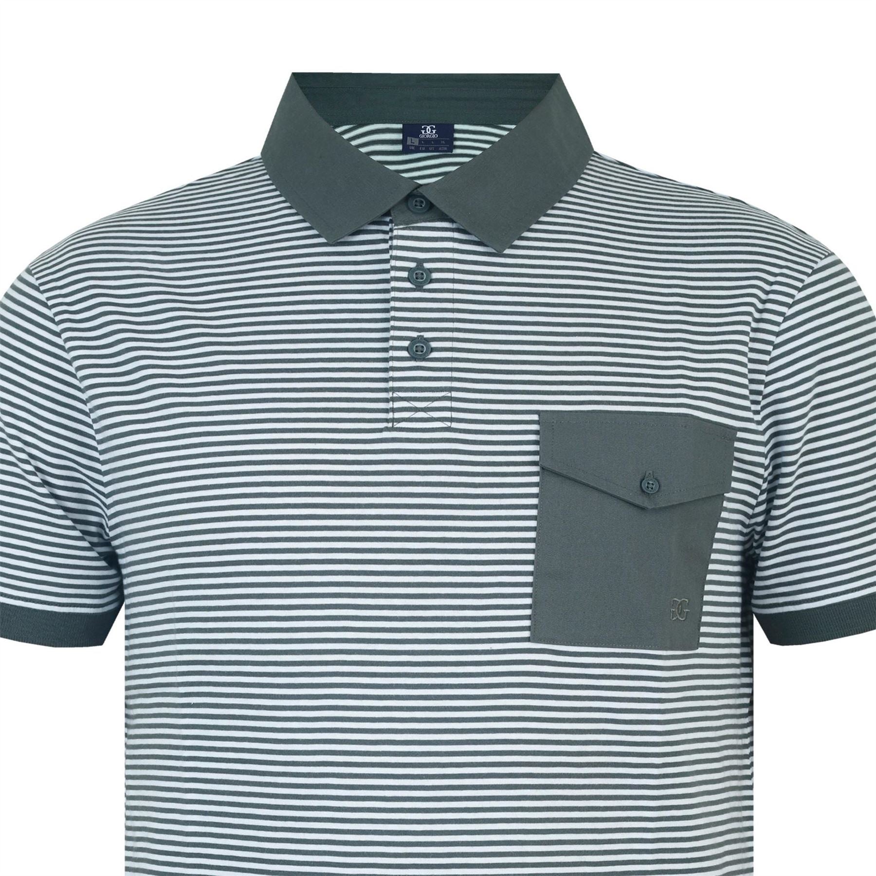 Giorgio Stripe Short Sleeve Polo Shirt