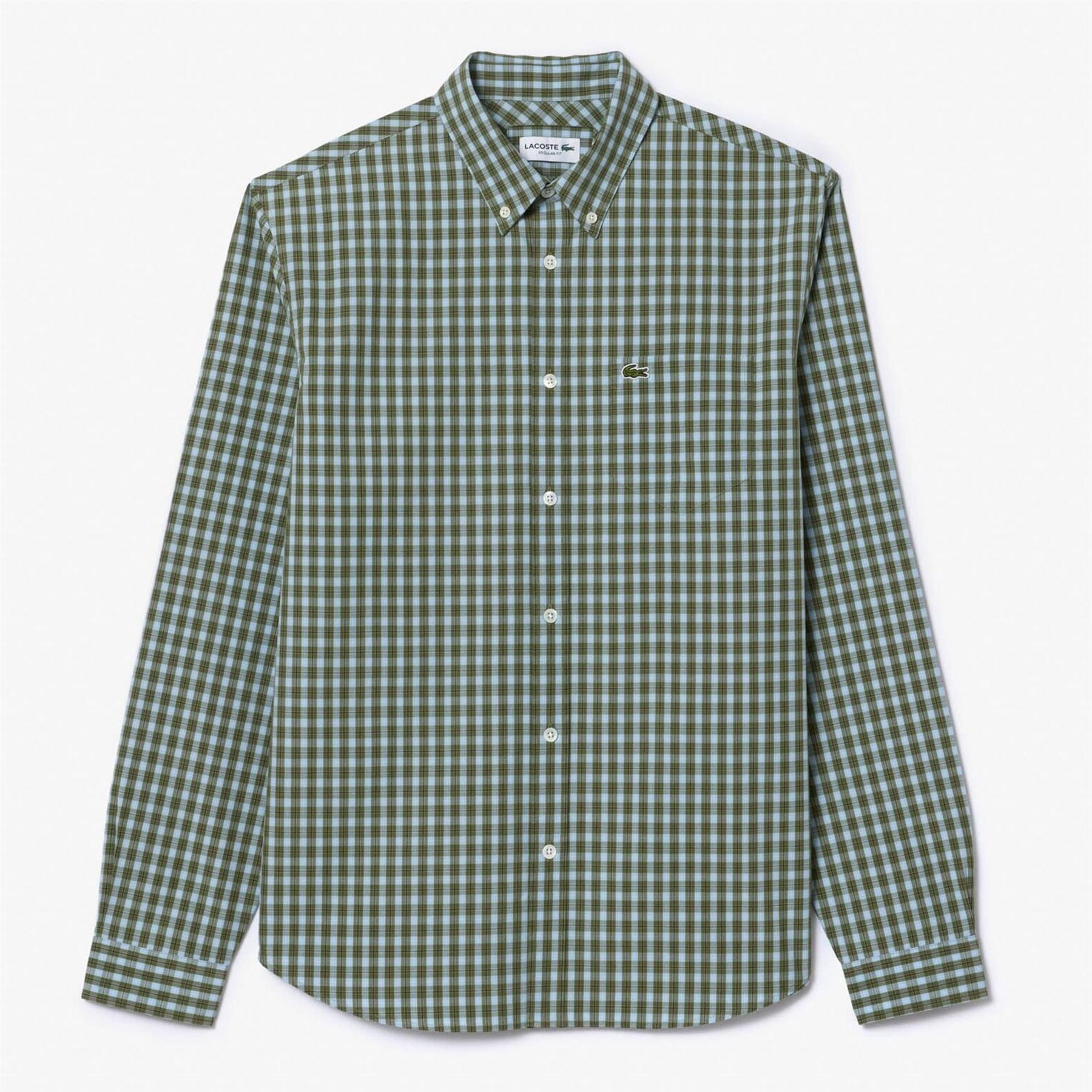 Lacoste Fit Plaid Poplin Shirt