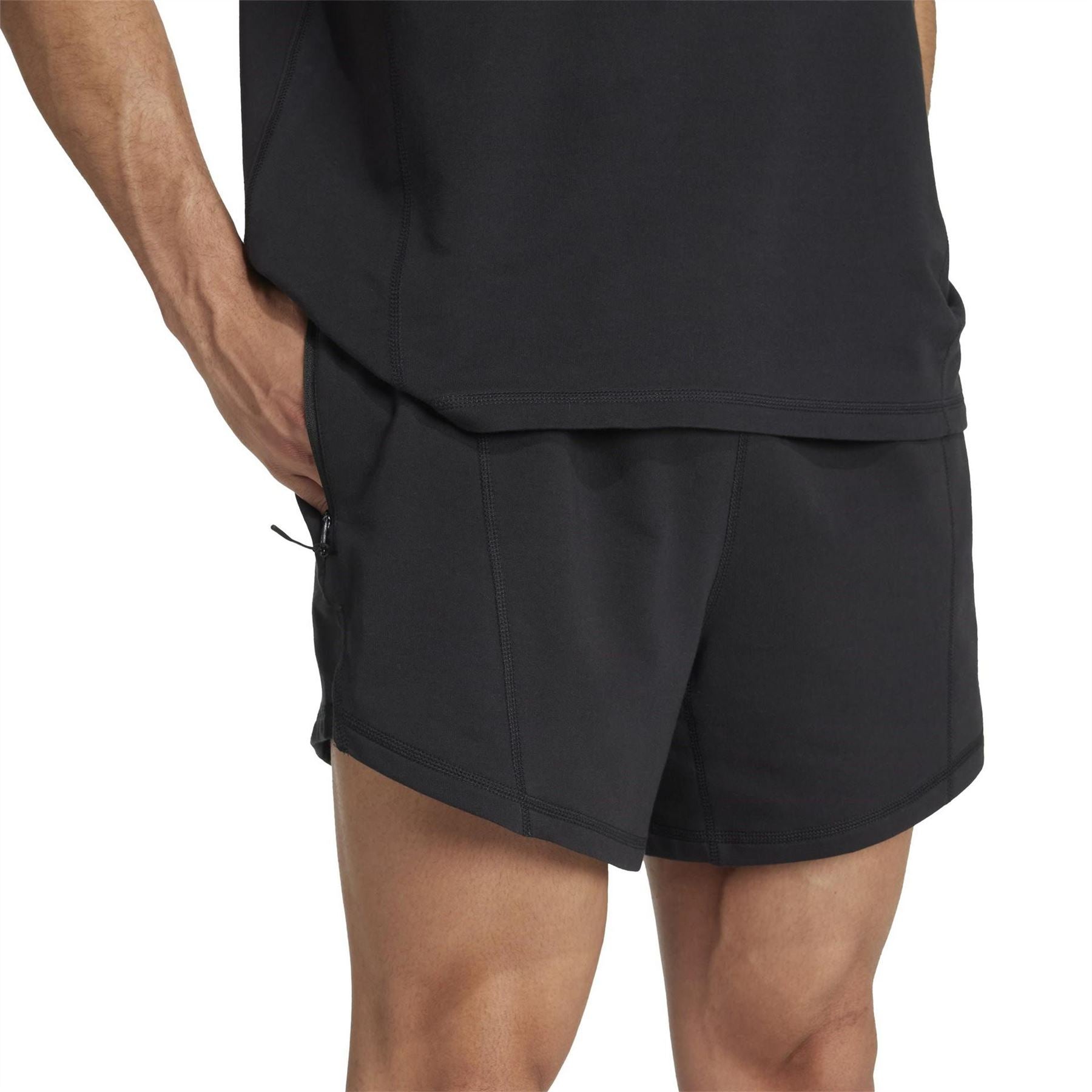 adidas D4t X Road Fitness Shorts with Notch Hem