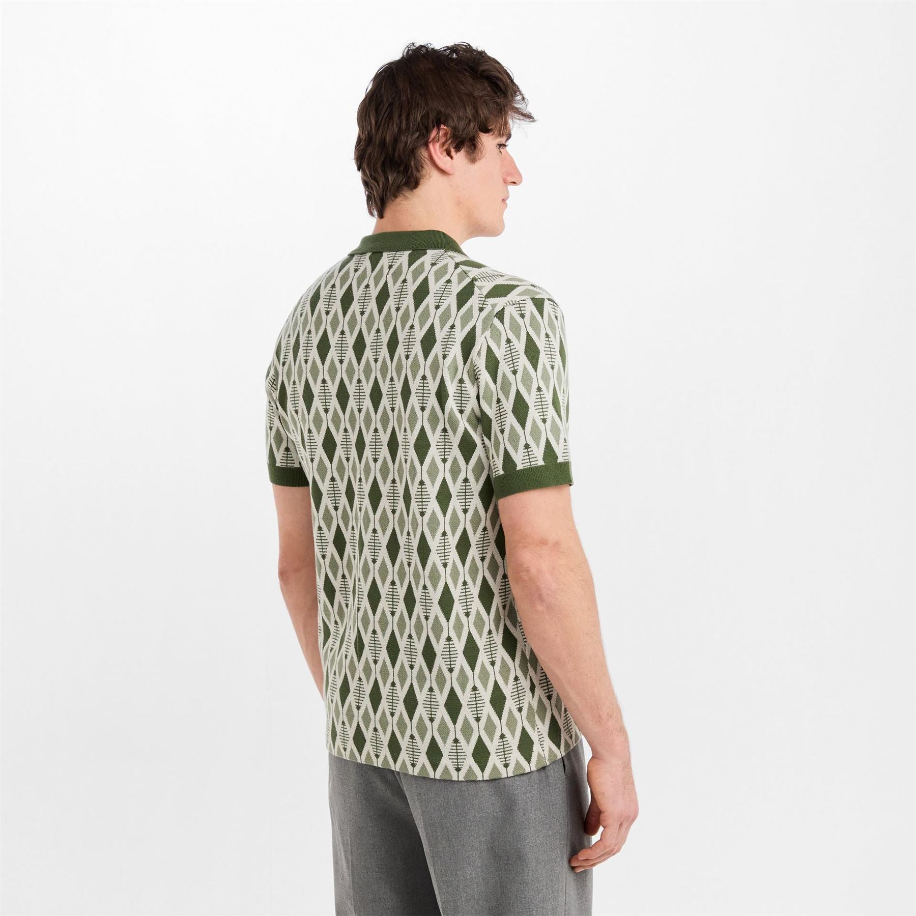 Pretty Green Roxy Knitted Short Sleeve Polo Shirt