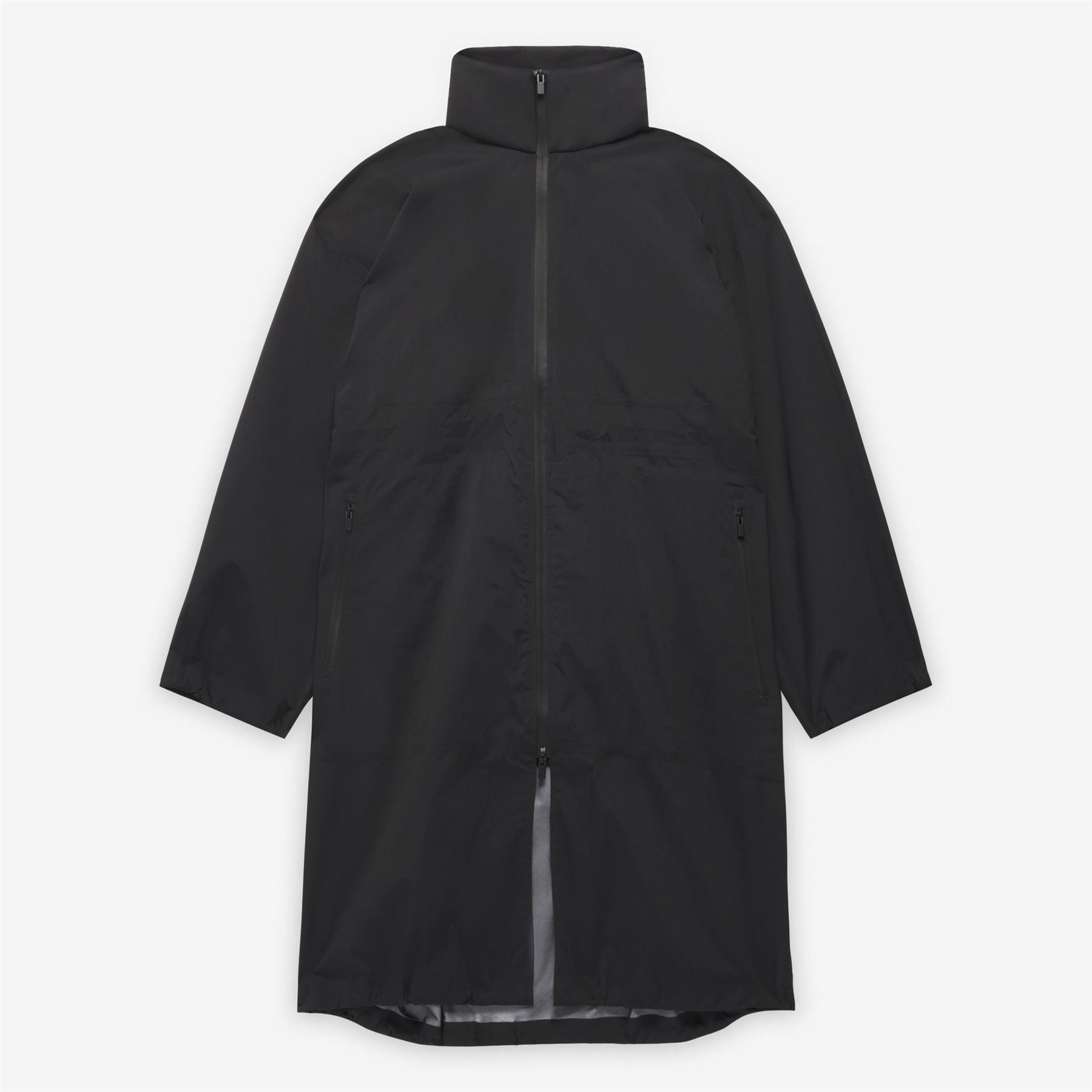 adidas Solid Patterned Zipped Pocket Woven Cuff Parka Coat