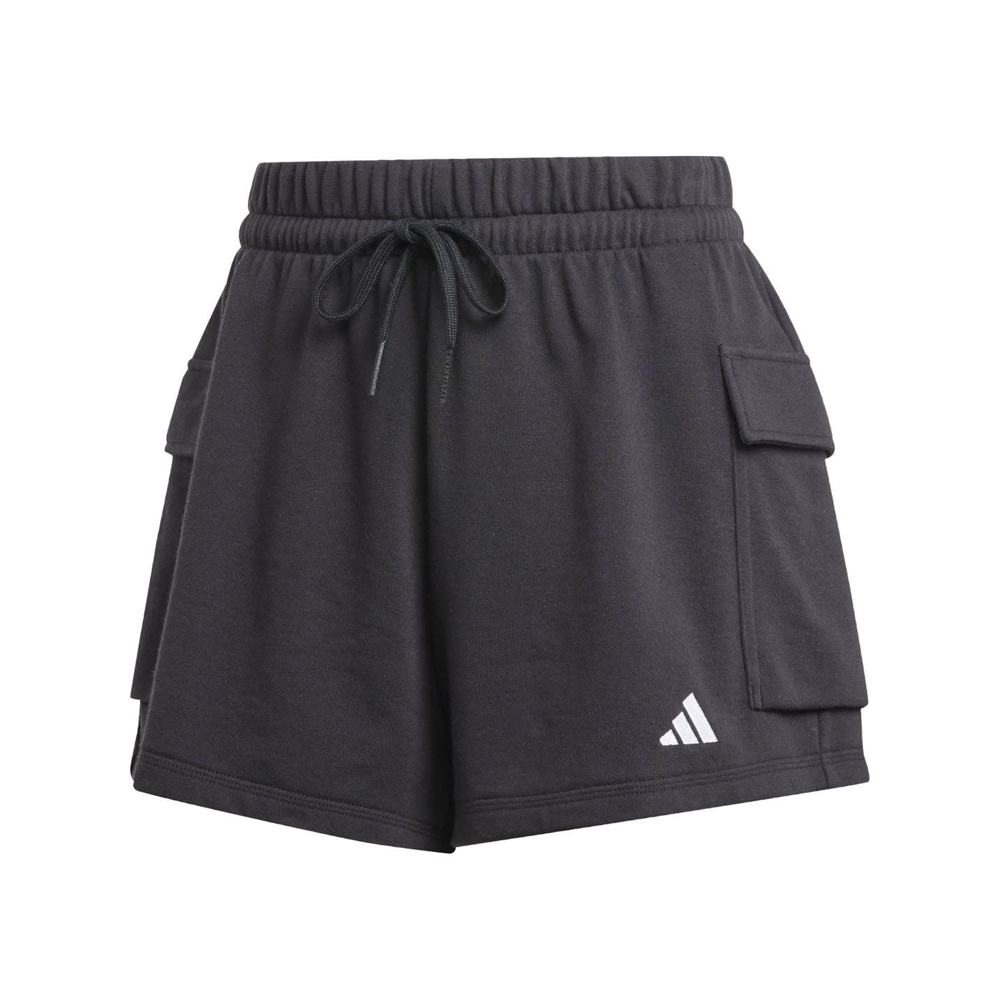 adidas Womens Essentials Small Logo French Terry Cargo Shorts