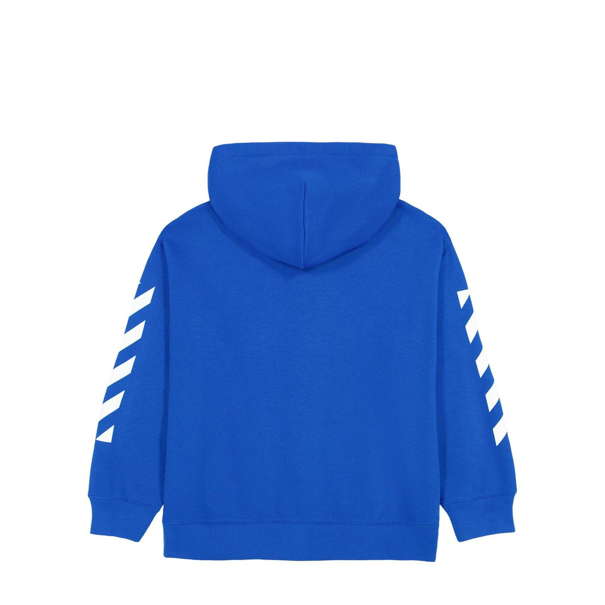 L AB Off White Small Logo Full Zip Teddy Fleece Hoodie