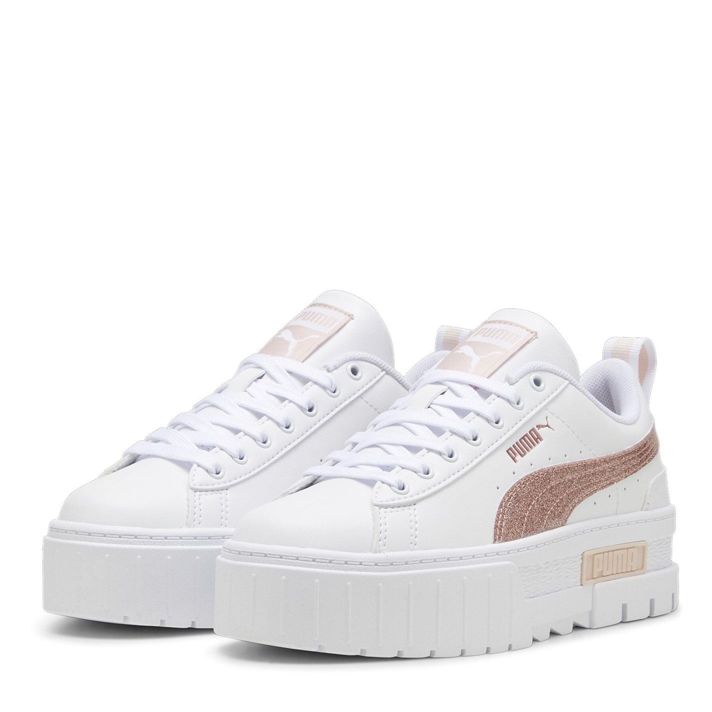 Puma Junior Mayze Graphic Print Platform Skate Shoes