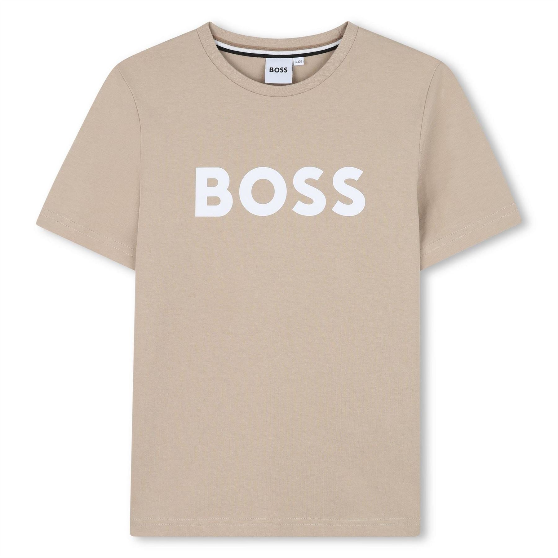 Boss Regular Fit Crew Neck Lettering T-Shirt