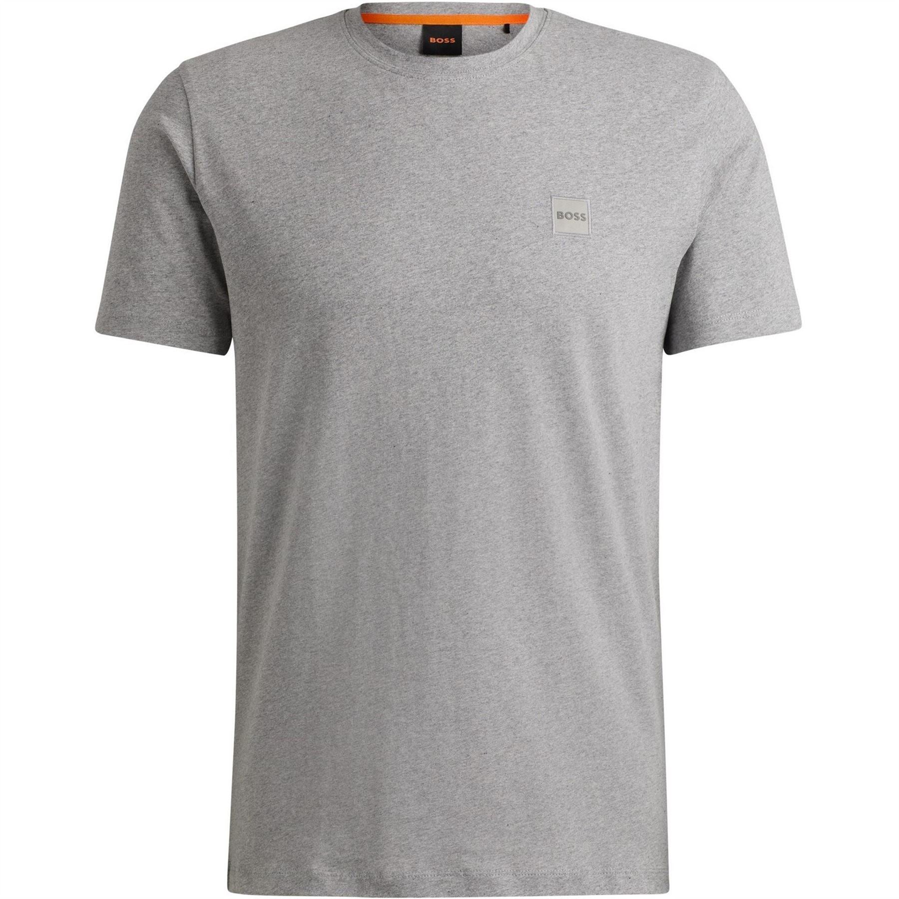Boss BOSS ORANGE Tales T Shirt with Logo Patch Premium Cotton
