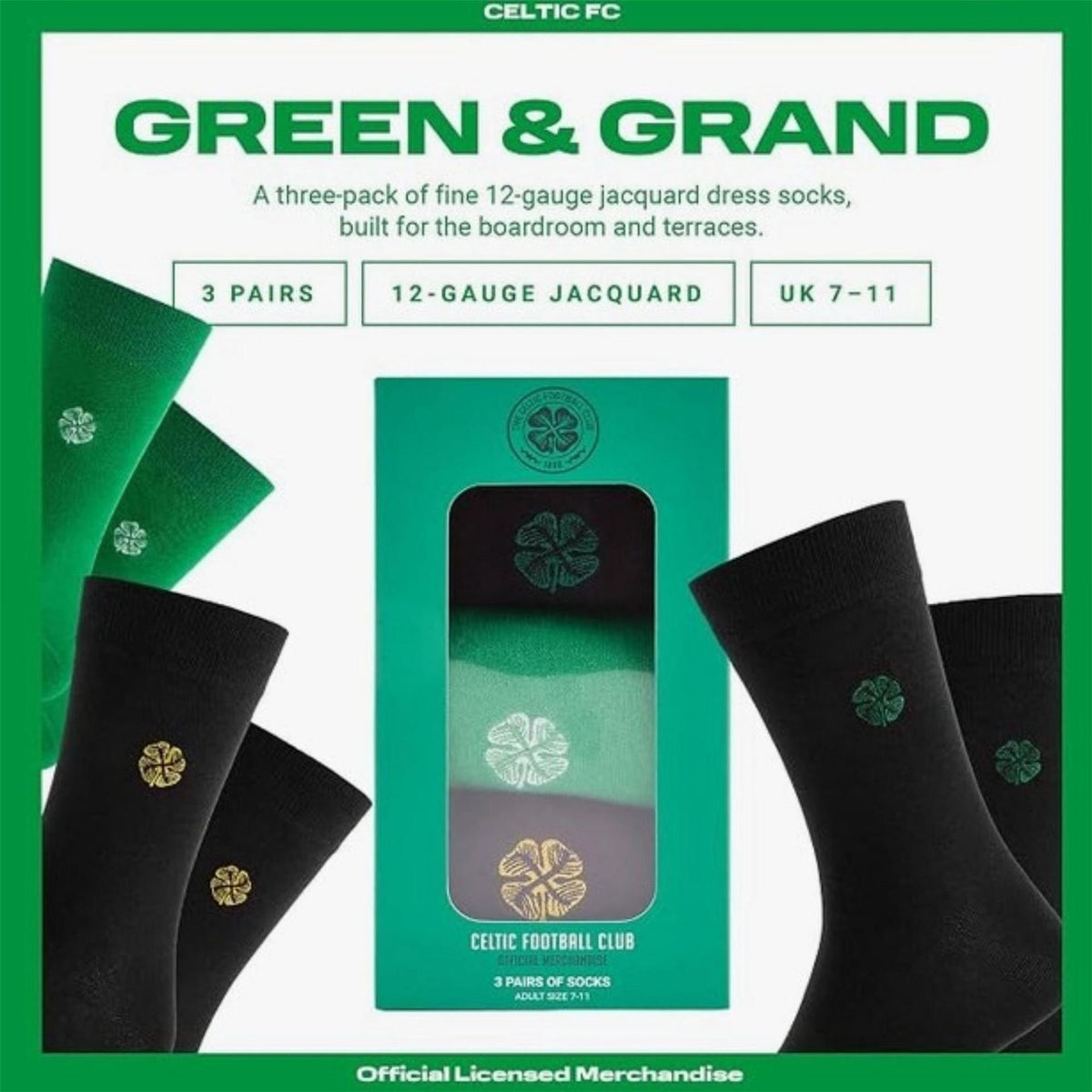 Team Mens Licensed 3 Pack Dress Sock Set Size 7 11
