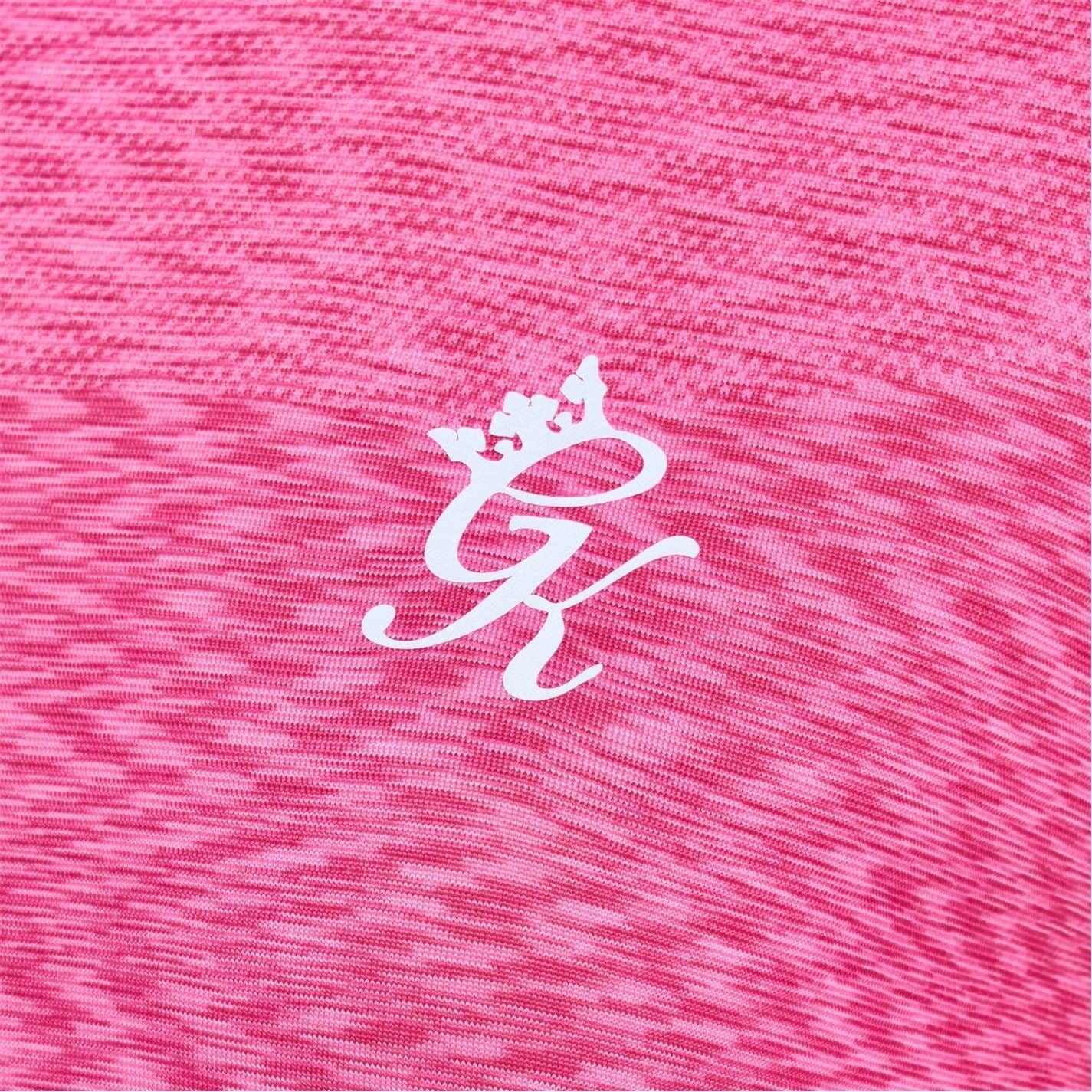 Gym King Energy Seamless Space Dye Tee   Ocean Blue Multi