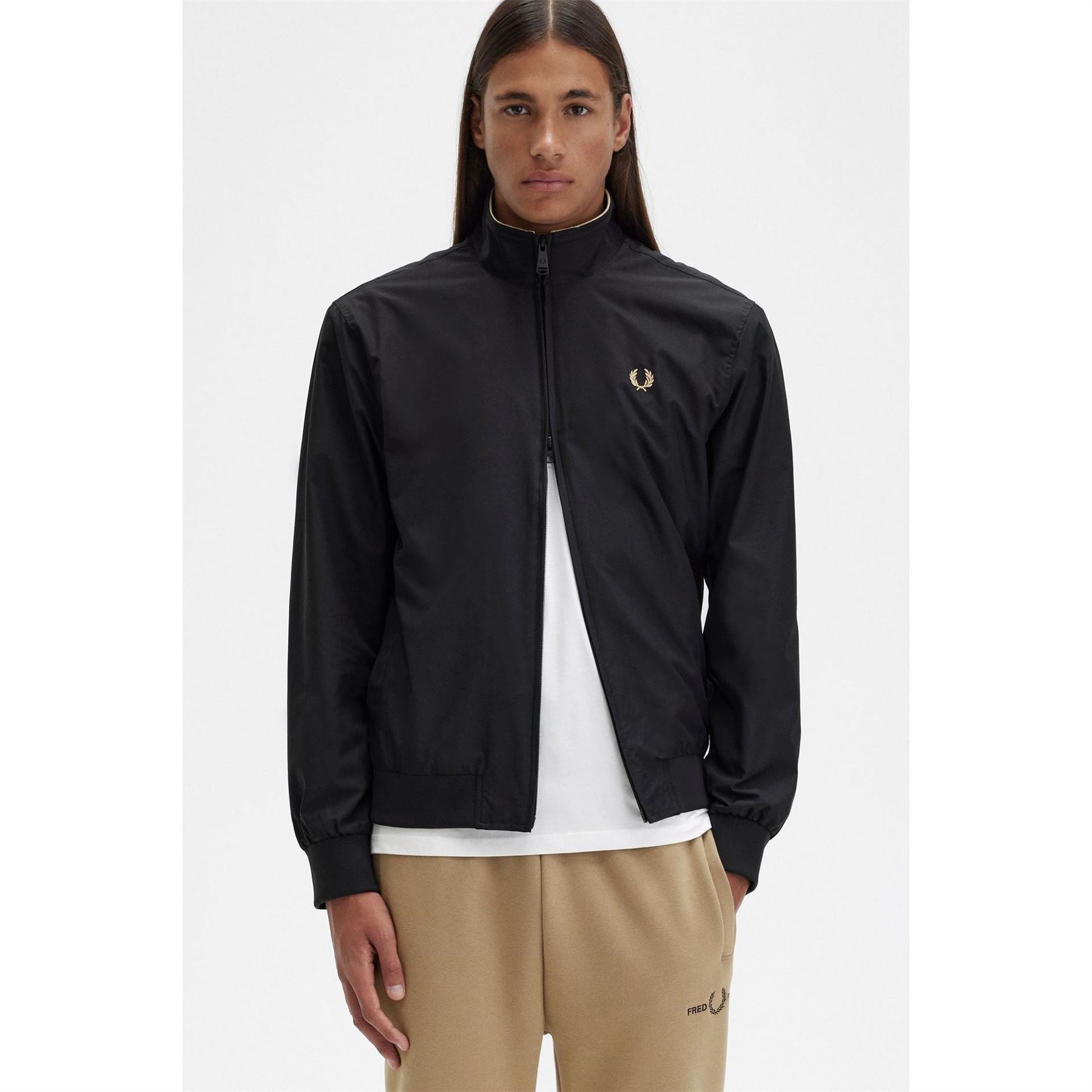 Fred Perry Brentham Cotton Long Sleeve Harrington Jacket