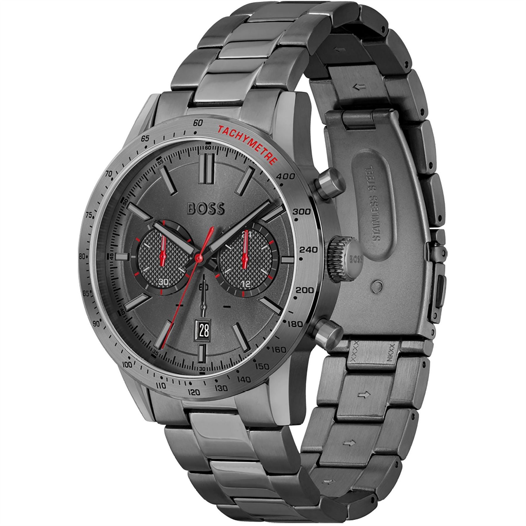 Boss Allure 44mm Stainless Steel Water Resistant Analogue Quartz Watch