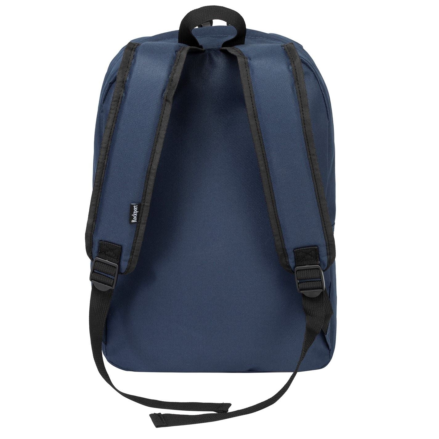 Rockport Solid Patterned Med Backpack with Logo