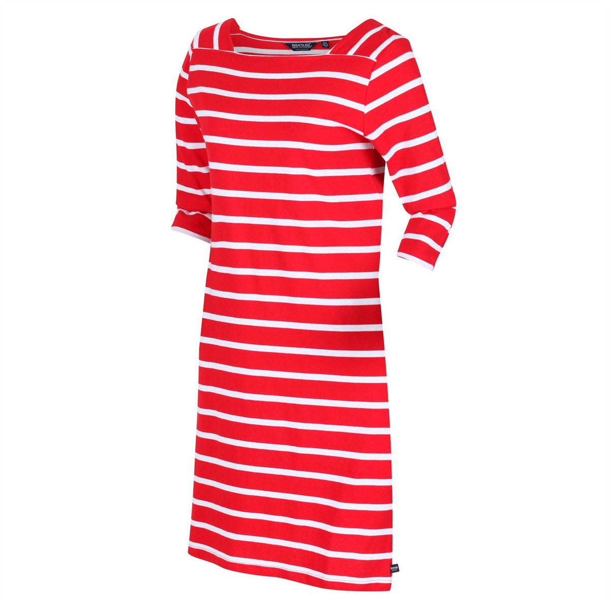 Regatta Paislee Boat Neck Three Quarter Sleeve Knee Length Dress