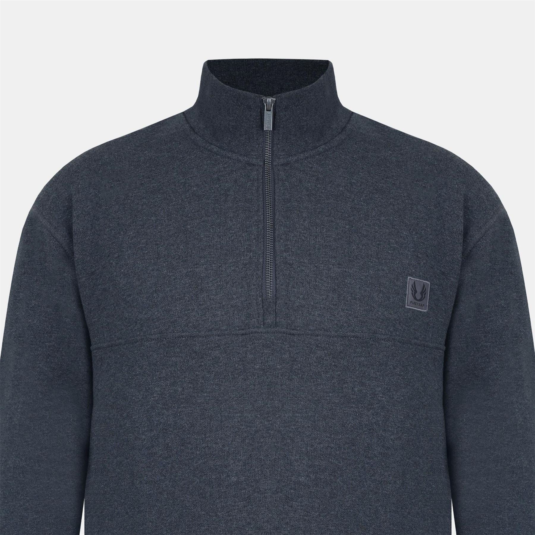 Firetrap Funnel Neck Zip Long Sleeve Sweatshirt