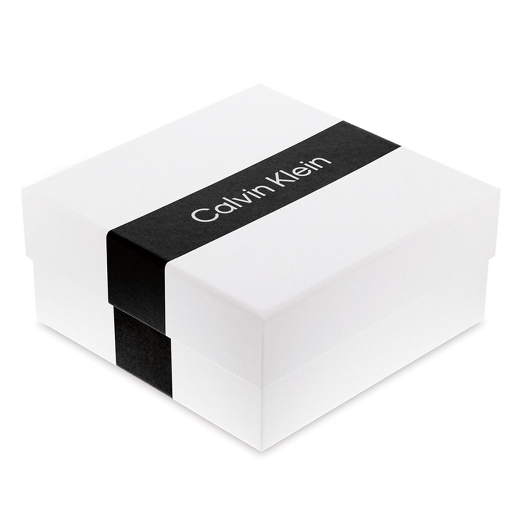Calvin Klein Brushed Yellow Gold Crystal Earrings