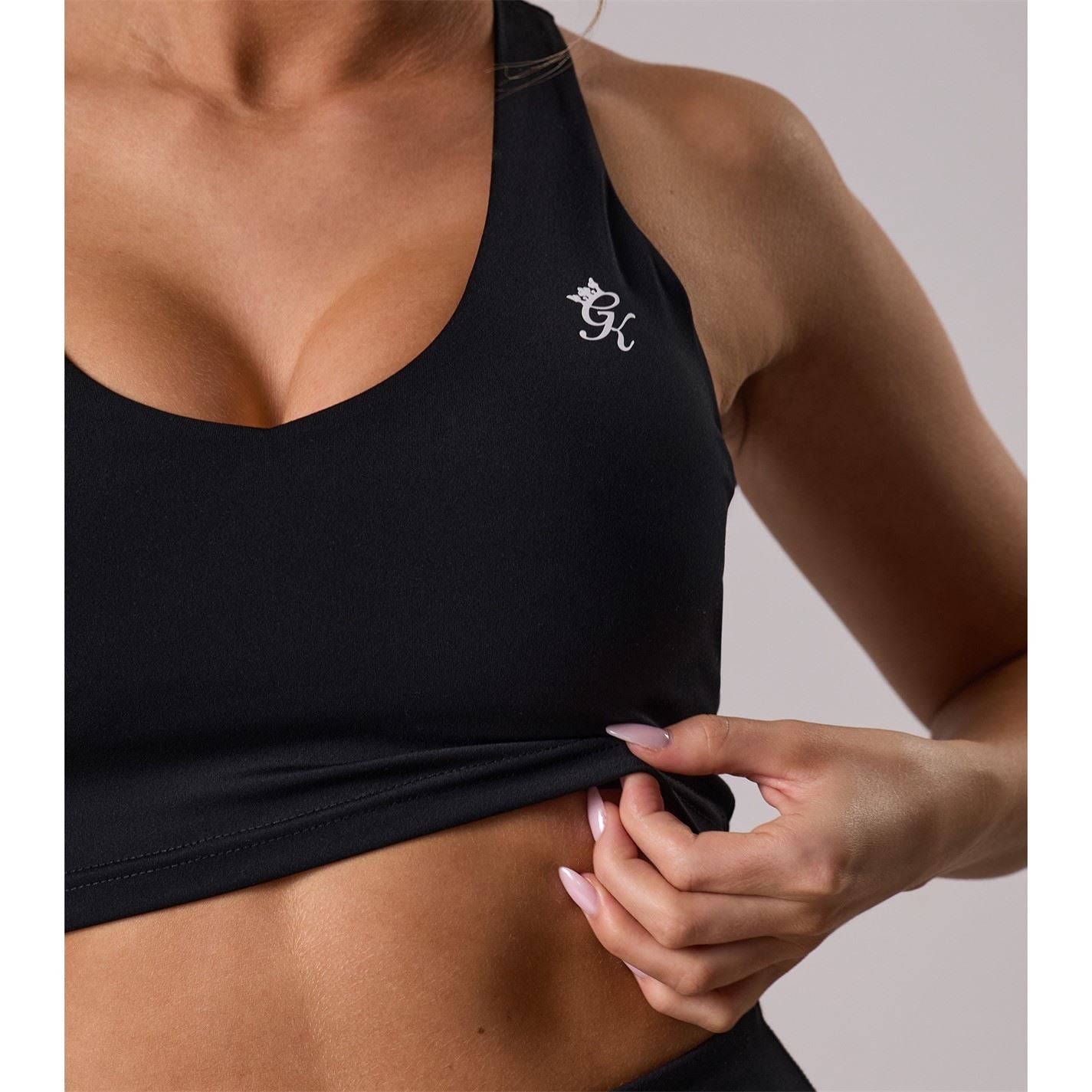 Gym King 365 Timmy V-Neck Cropped Slim Fit Tank