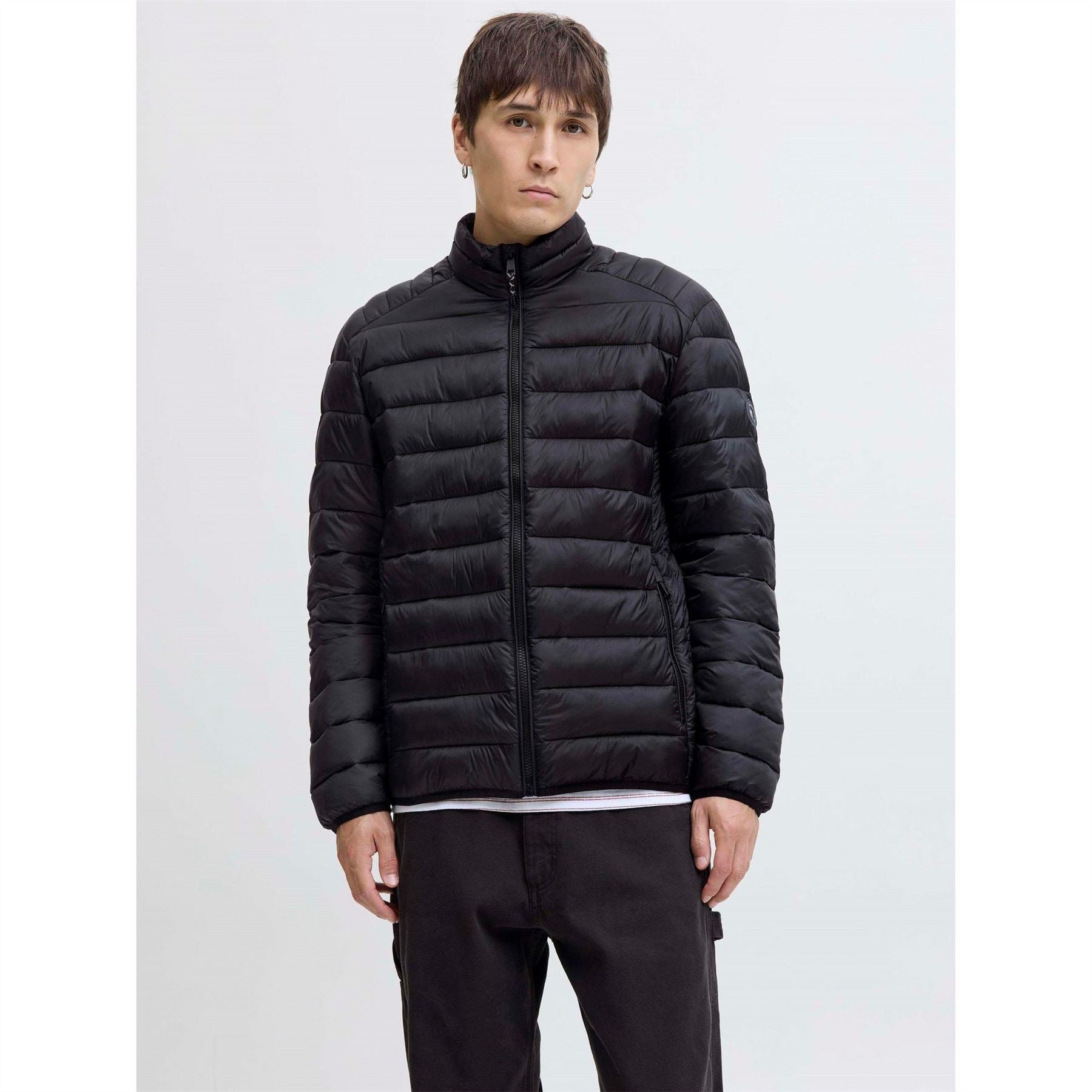 Jack and Jones Mens Bradley Stand Collar Puffer