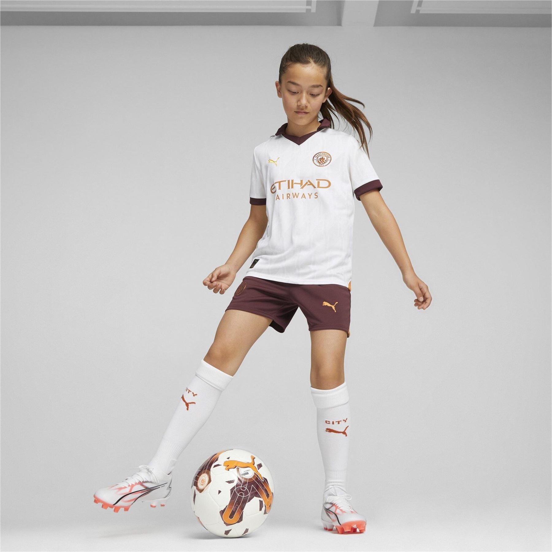 Puma City Away Shirt 2023 2024 Juniors