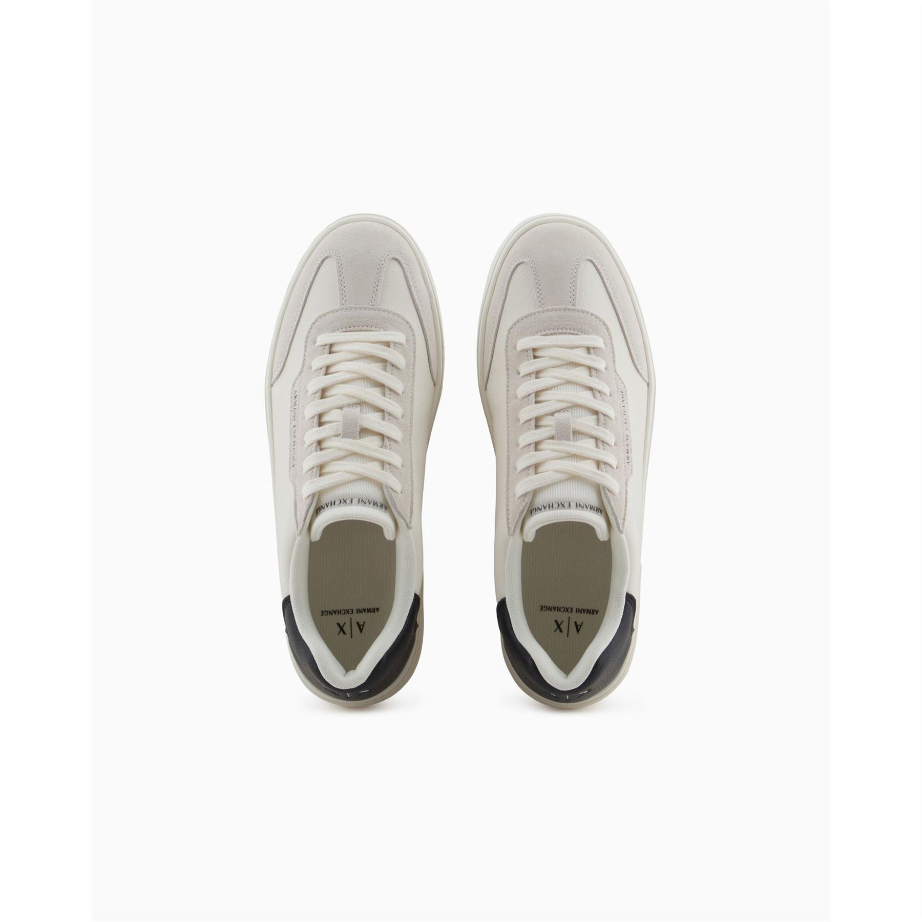 Armani Exchange Low Top Round Toe Flat Heel Sneakers