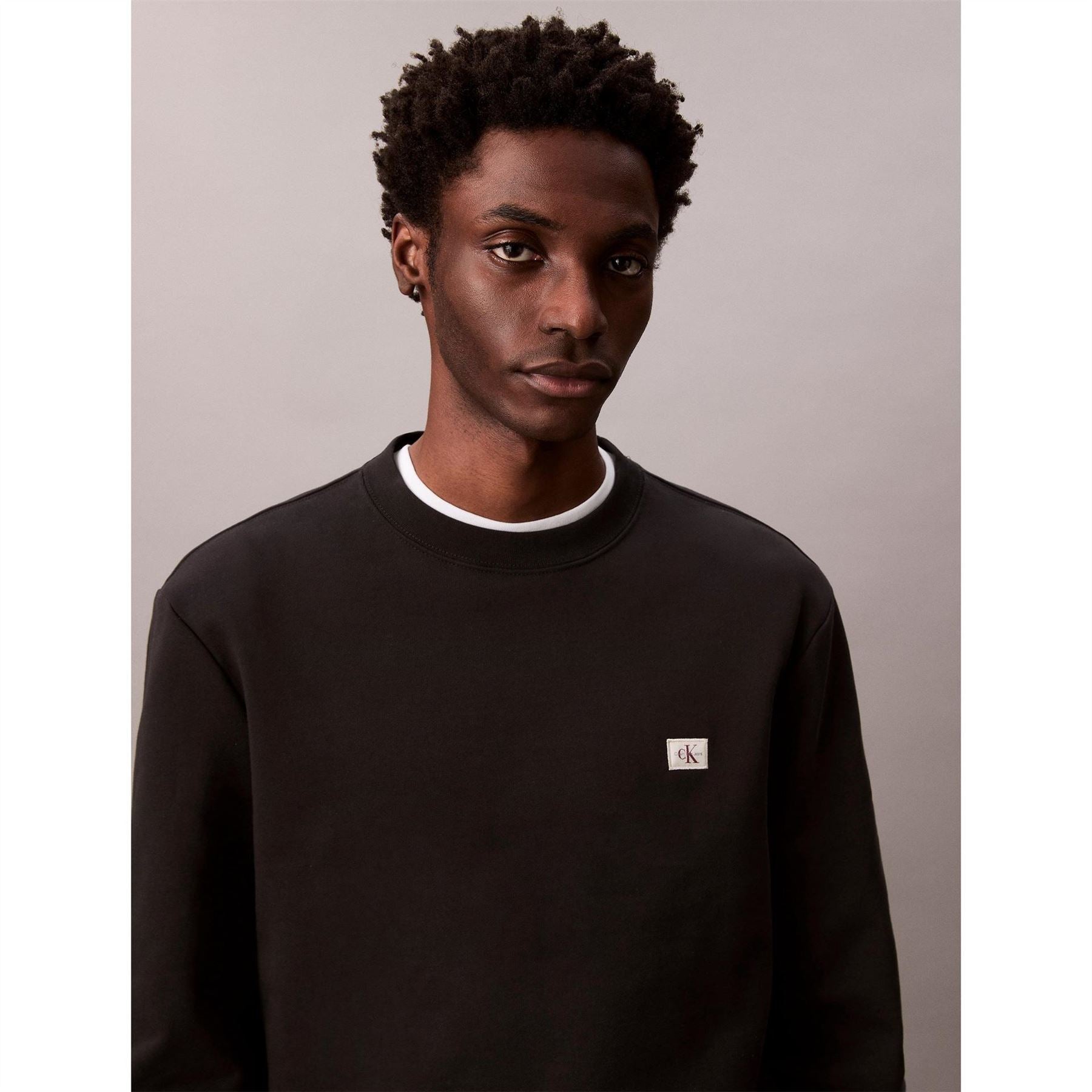 Calvin Klein Jeans Woven Box Crew Sweatshirt
